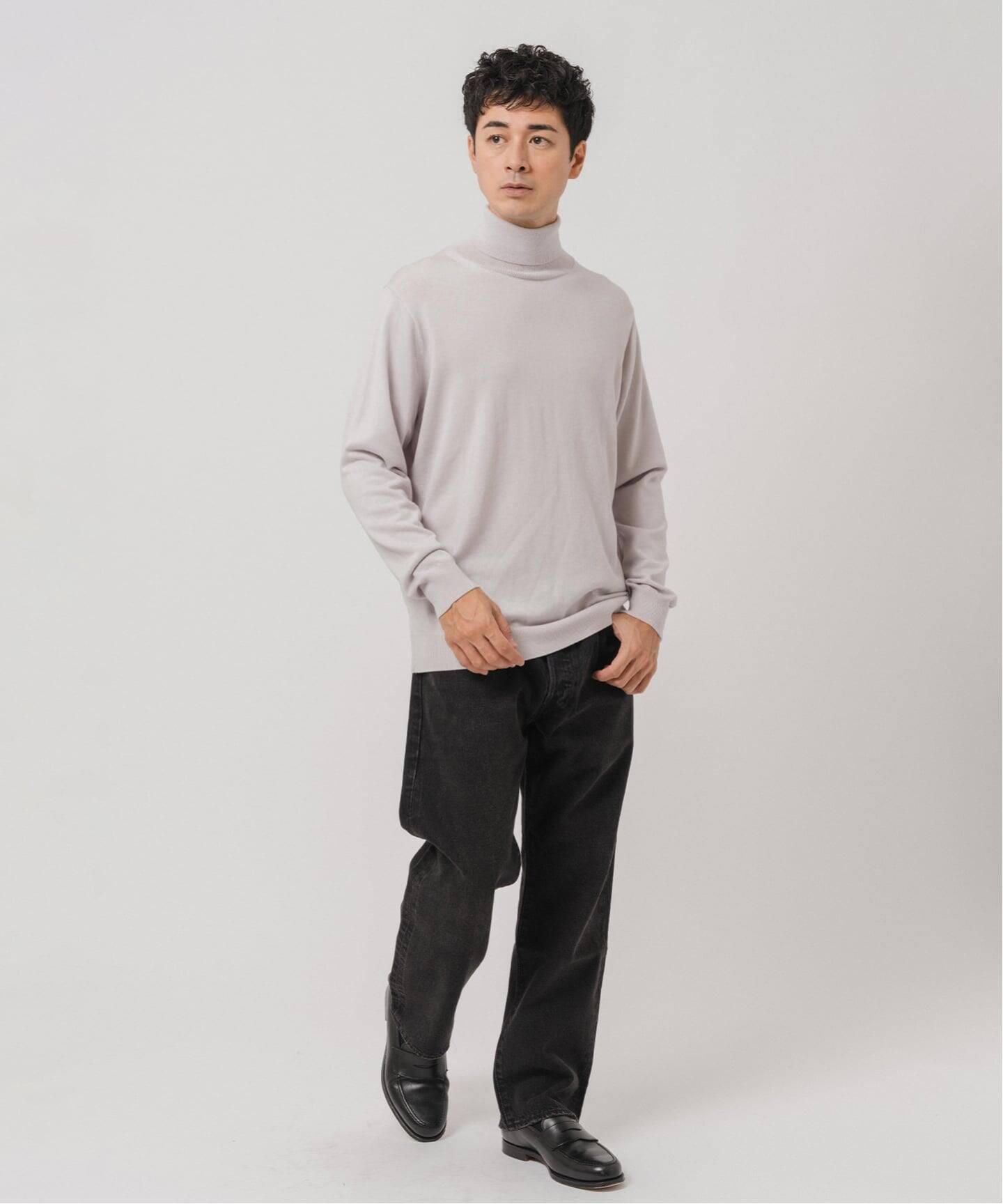 14ゲージ ウール タートルネックニット（ニット／セーター）｜EDIFICE