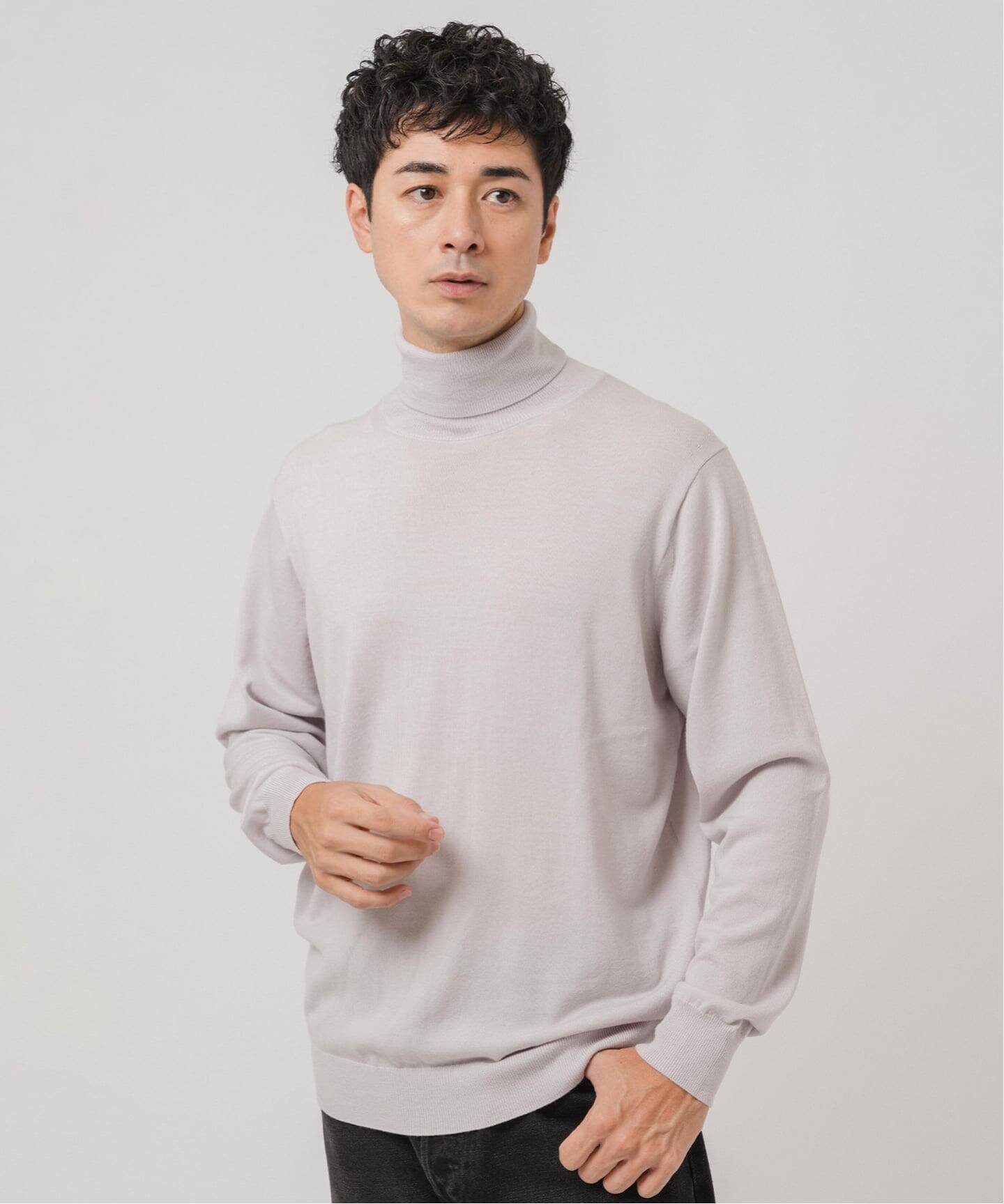 14ゲージ ウール タートルネックニット（ニット／セーター）｜EDIFICE