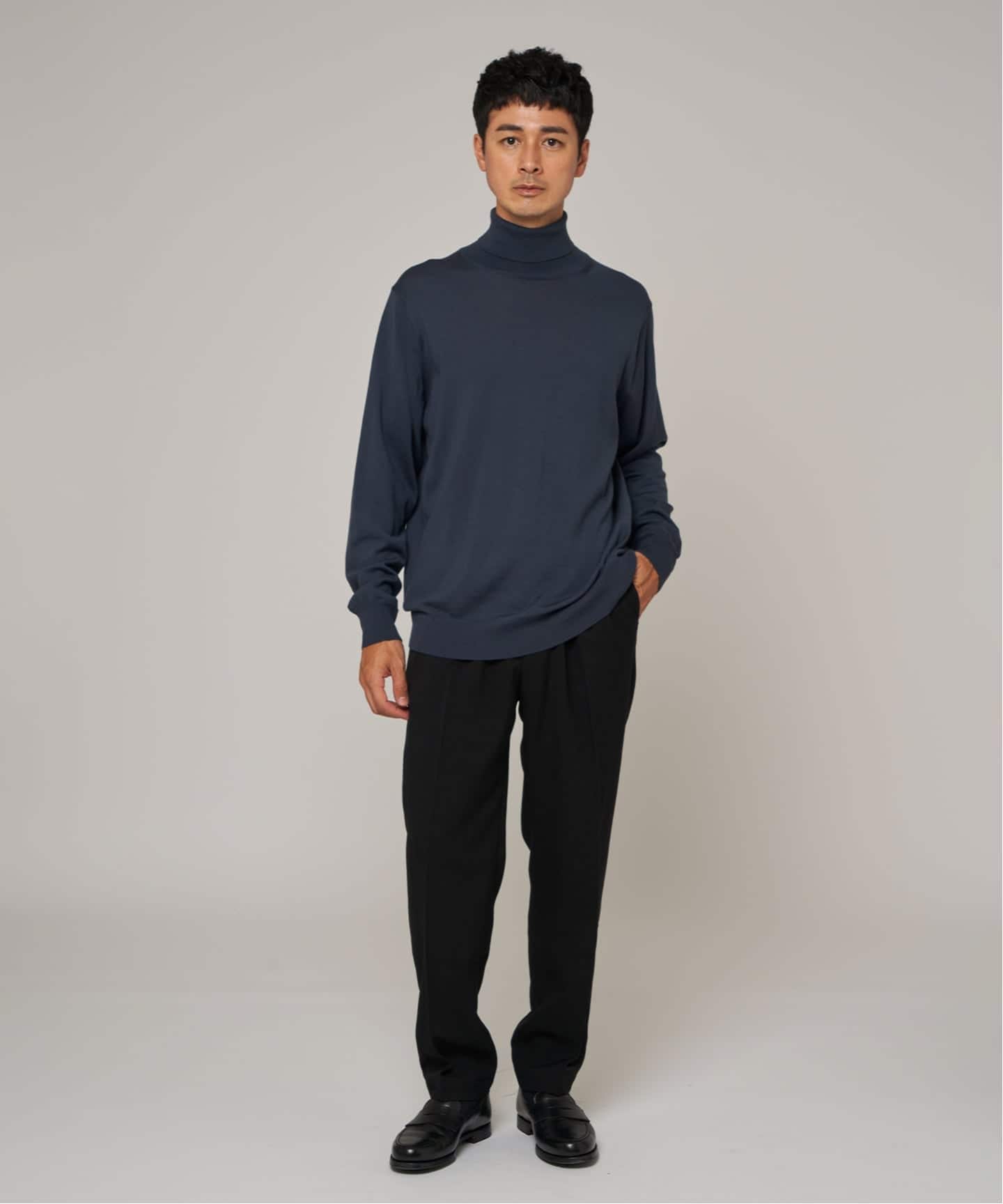 14ゲージ ウール タートルネックニット（ニット／セーター）｜EDIFICE