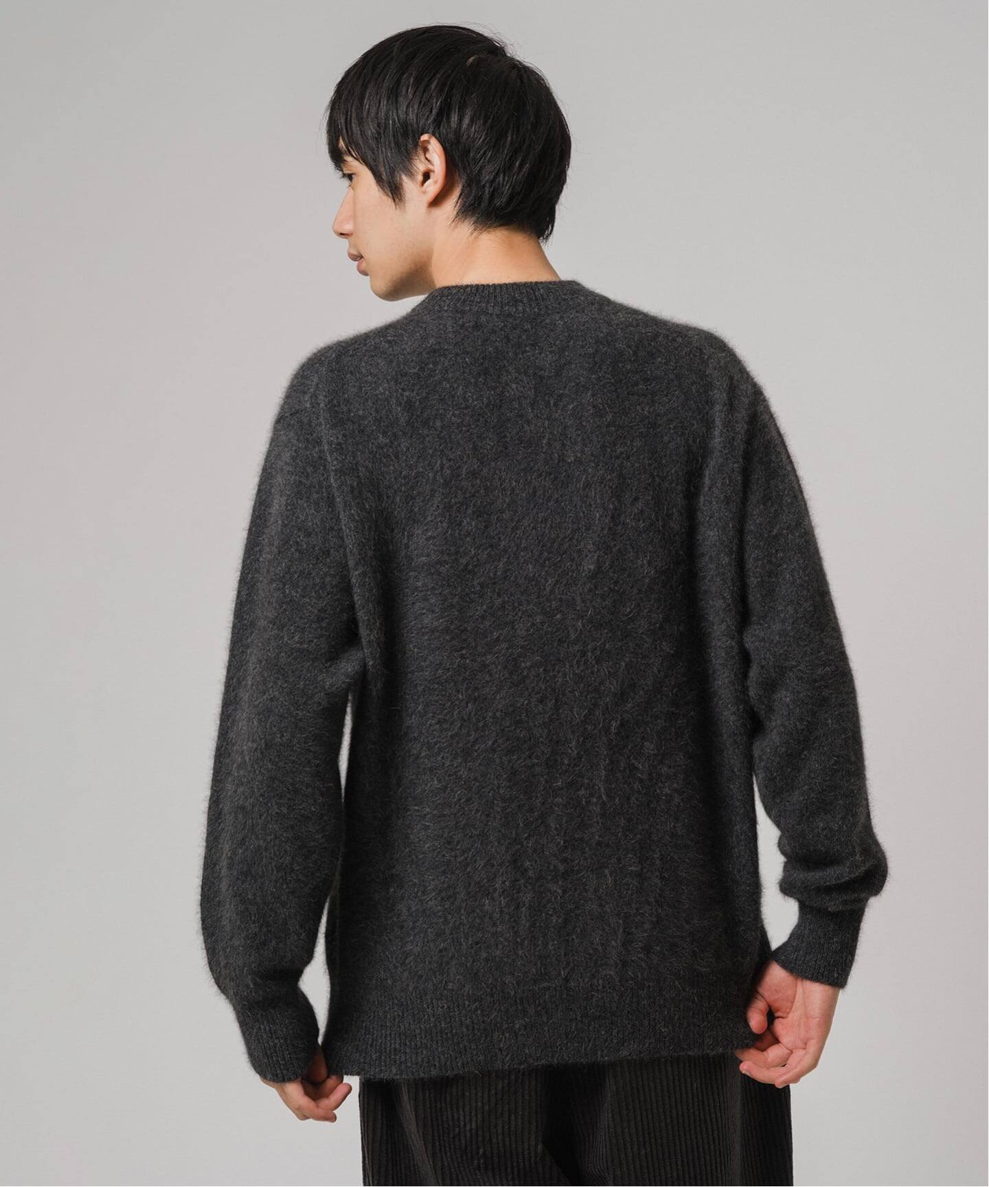 L'ESAGE フォックス　カシミヤ　セーター フォックス カシミヤ クルーネックニット 23FW