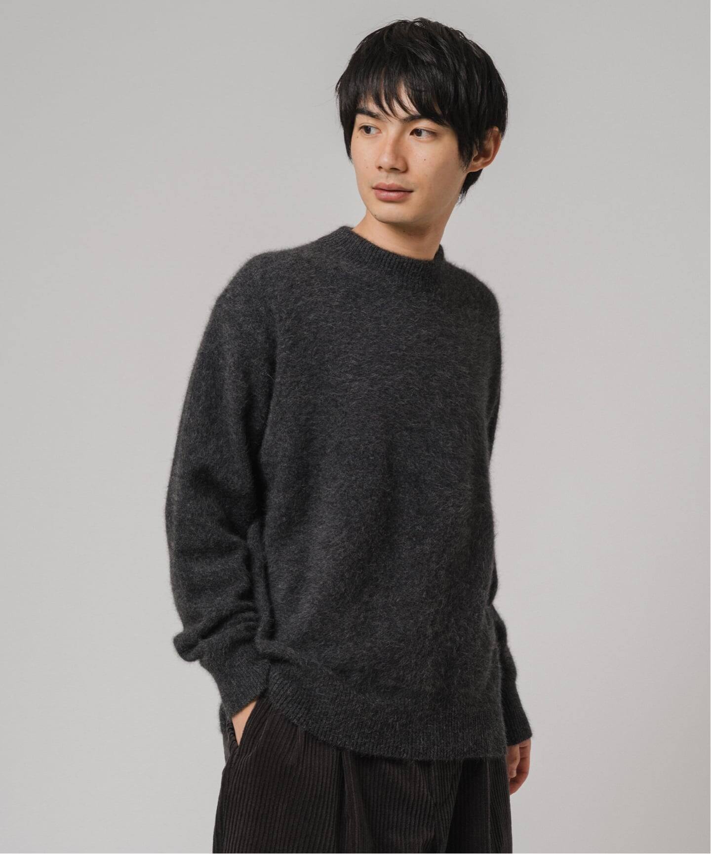 フォックス/カシミヤ ミックス モックネック ニット（ニット