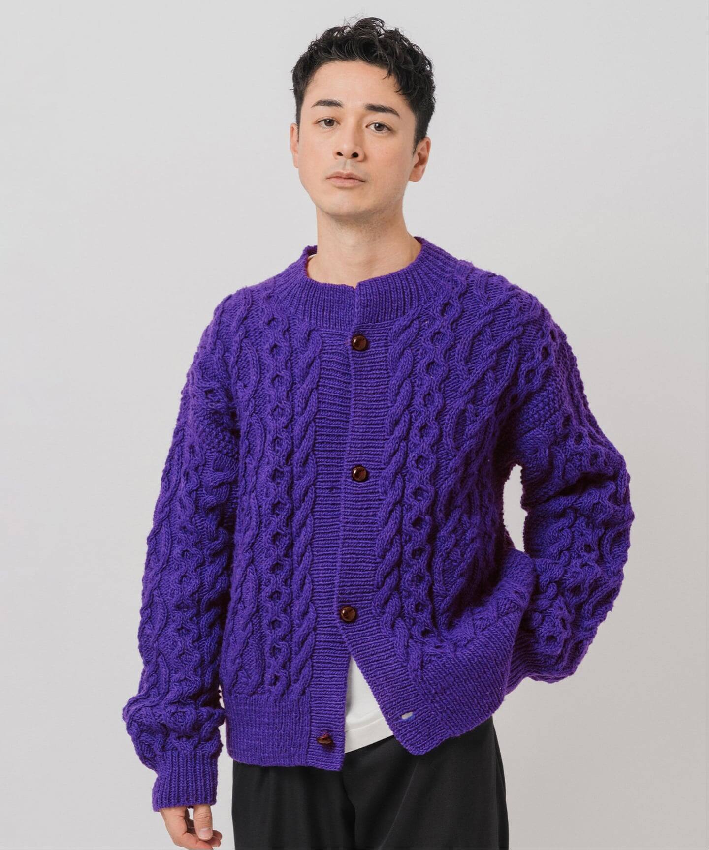 E. オーバー カーディガン ハンドニット（カーディガン）｜EDIFICE