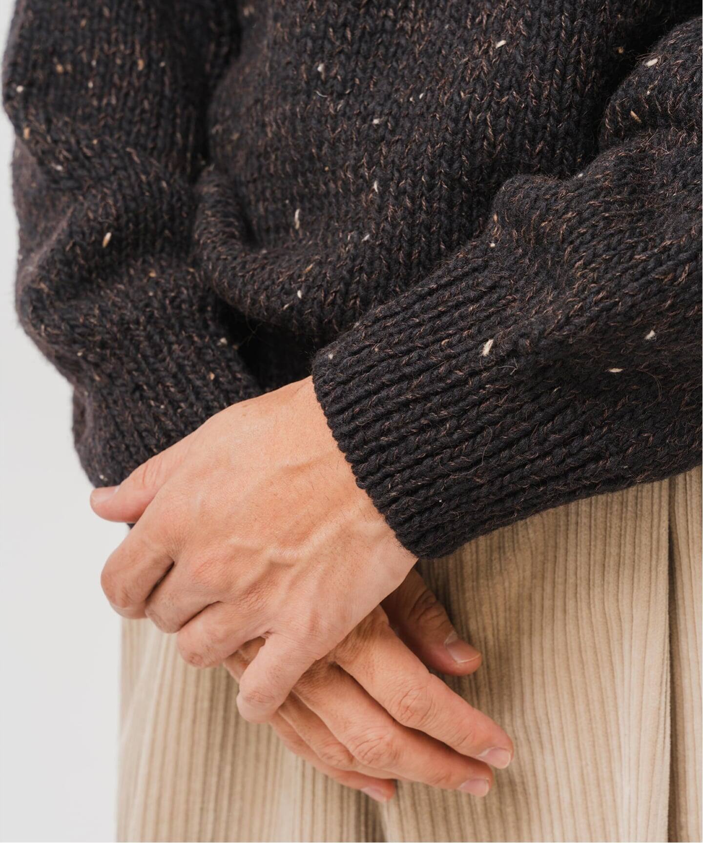 E. アルパカ ネップ ハンドニット（ニット／セーター）｜EDIFICE