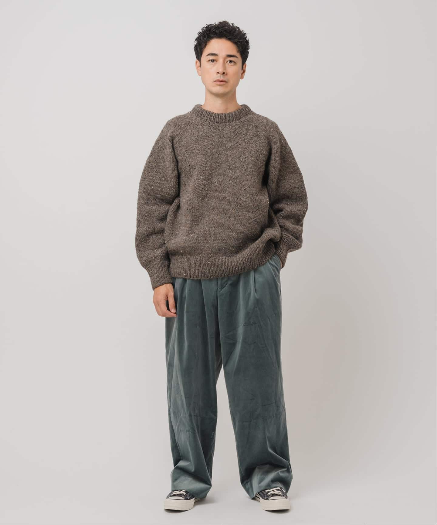 E. アルパカ ネップ ハンドニット（ニット／セーター）｜EDIFICE