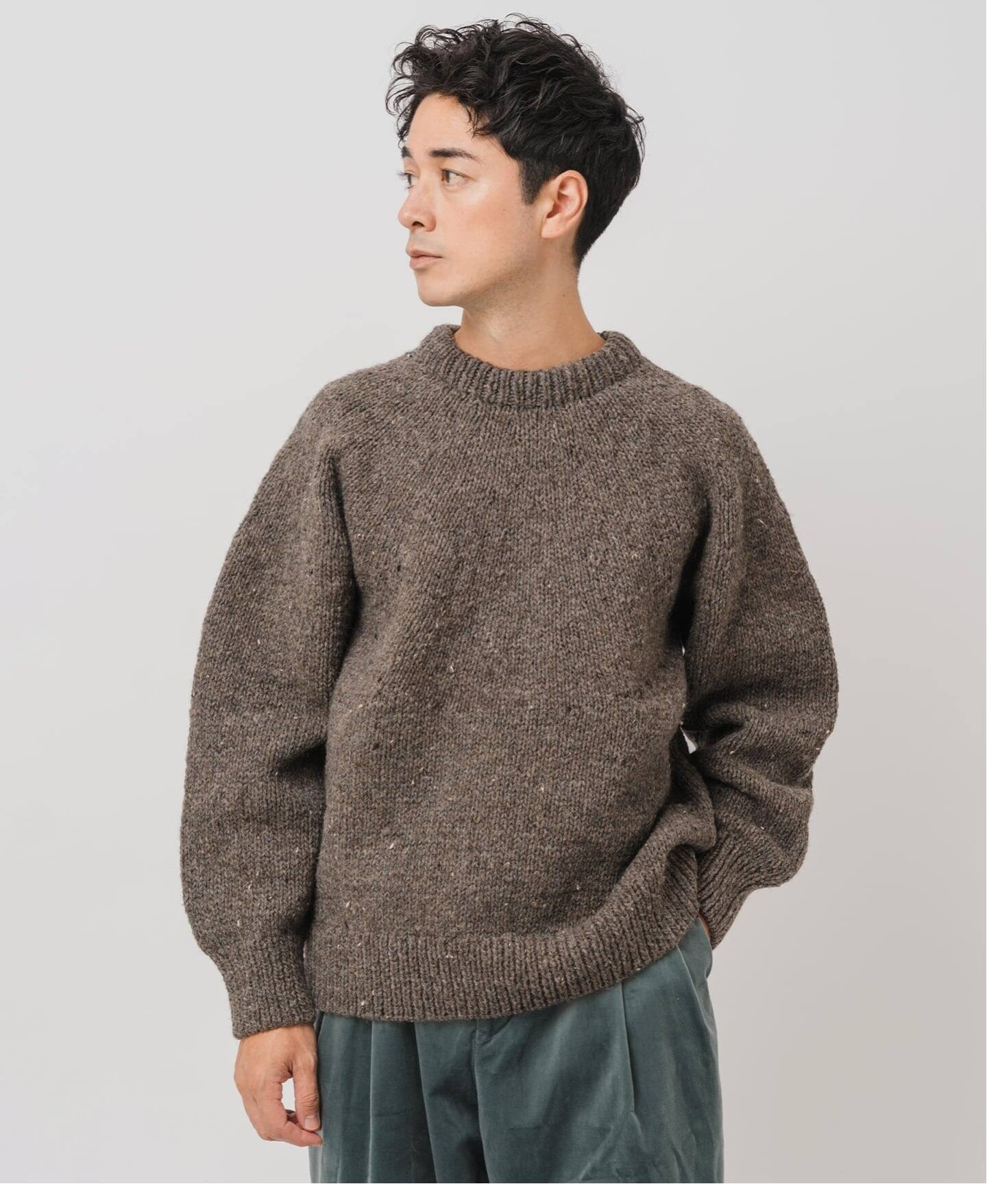 E. アルパカ ネップ ハンドニット（ニット／セーター）｜EDIFICE