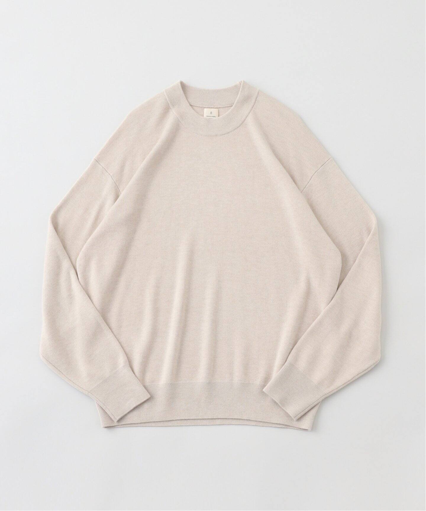 E. シルク/ウール/カシミヤ ミックス モックネックニット（ニット