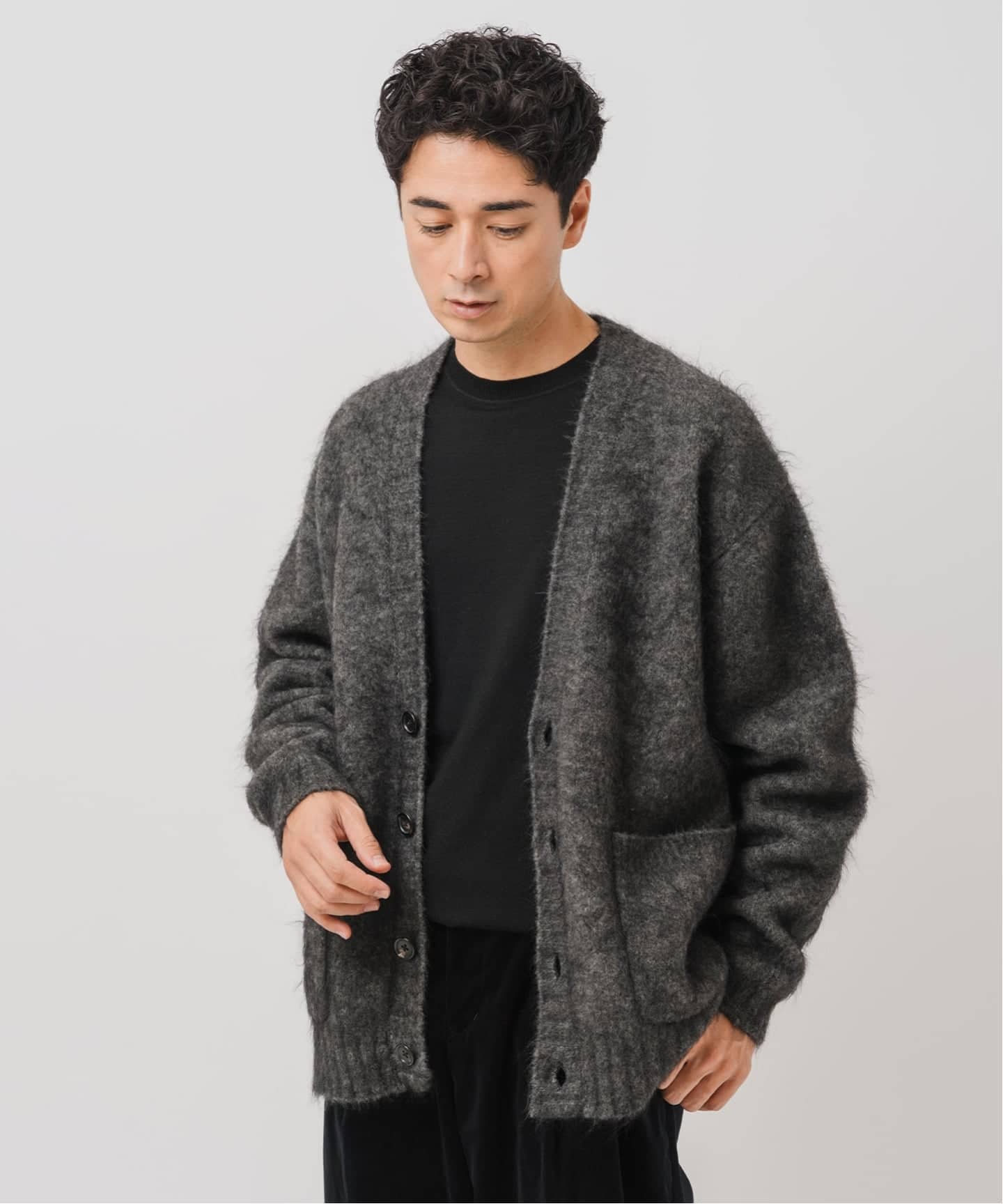 E. 3GG ウール/モヘア カーディガン（カーディガン）｜EDIFICE