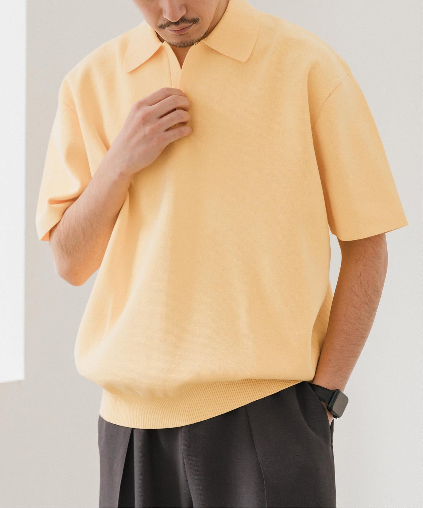 [あす着] デイズ DASE ニットポロシャツ メンズ 16ゲージ コンフィ ニットポロシャツ（ニット／セーター）｜EDIFICE