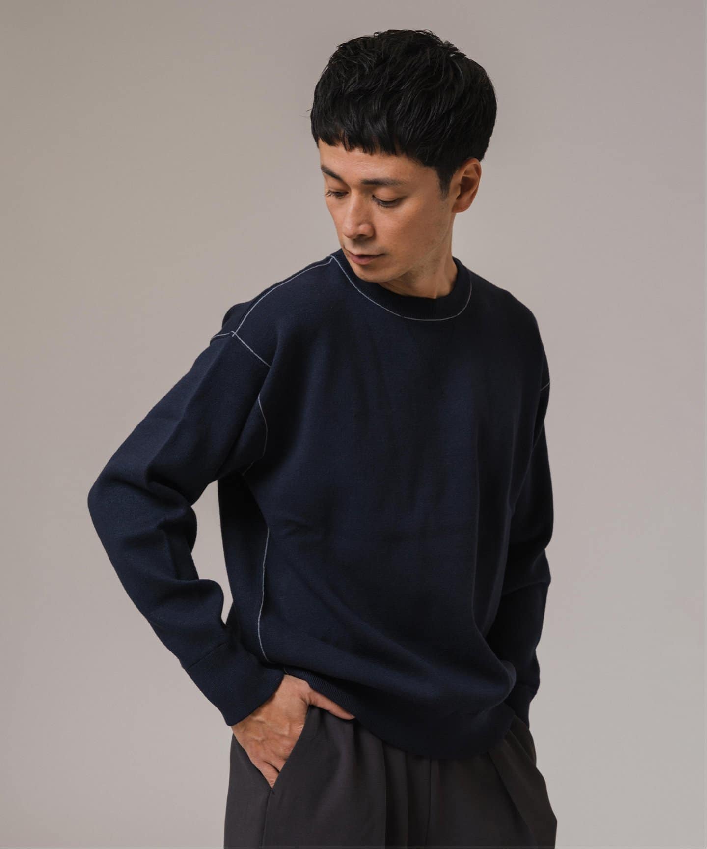 スウェットライクニット（ニット／セーター）｜EDIFICE（エディフィス