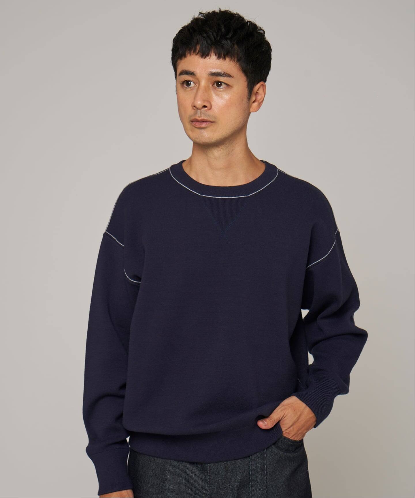 スウェットライクニット（ニット／セーター）｜EDIFICE（エディフィス