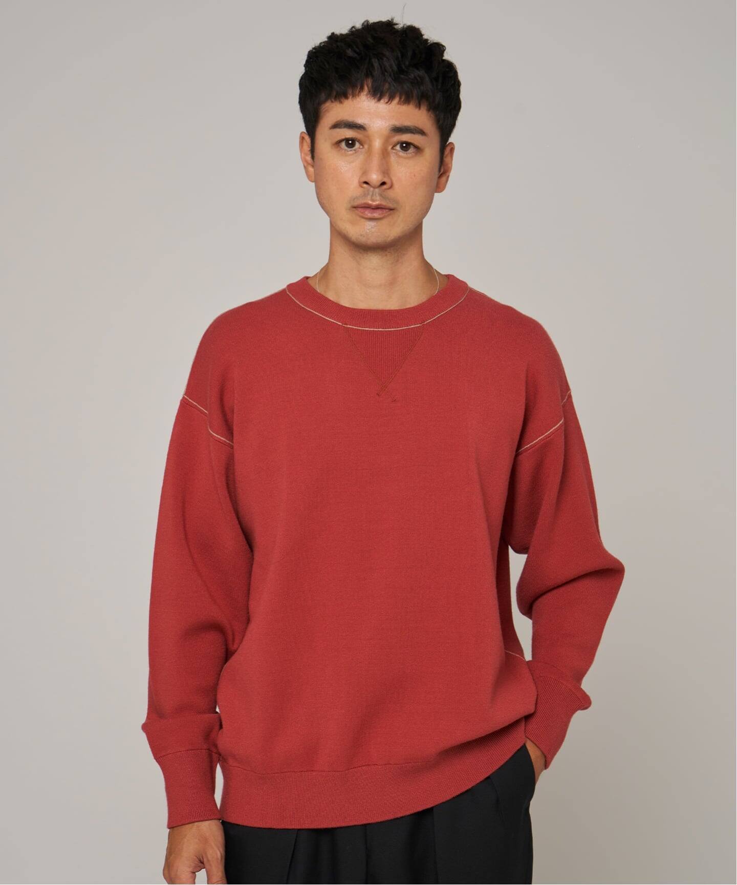 エディフィス（EDIFICE）/スウェットライクニット スウェットライクニット（ニット／セーター）｜EDIFICE（エディフィス