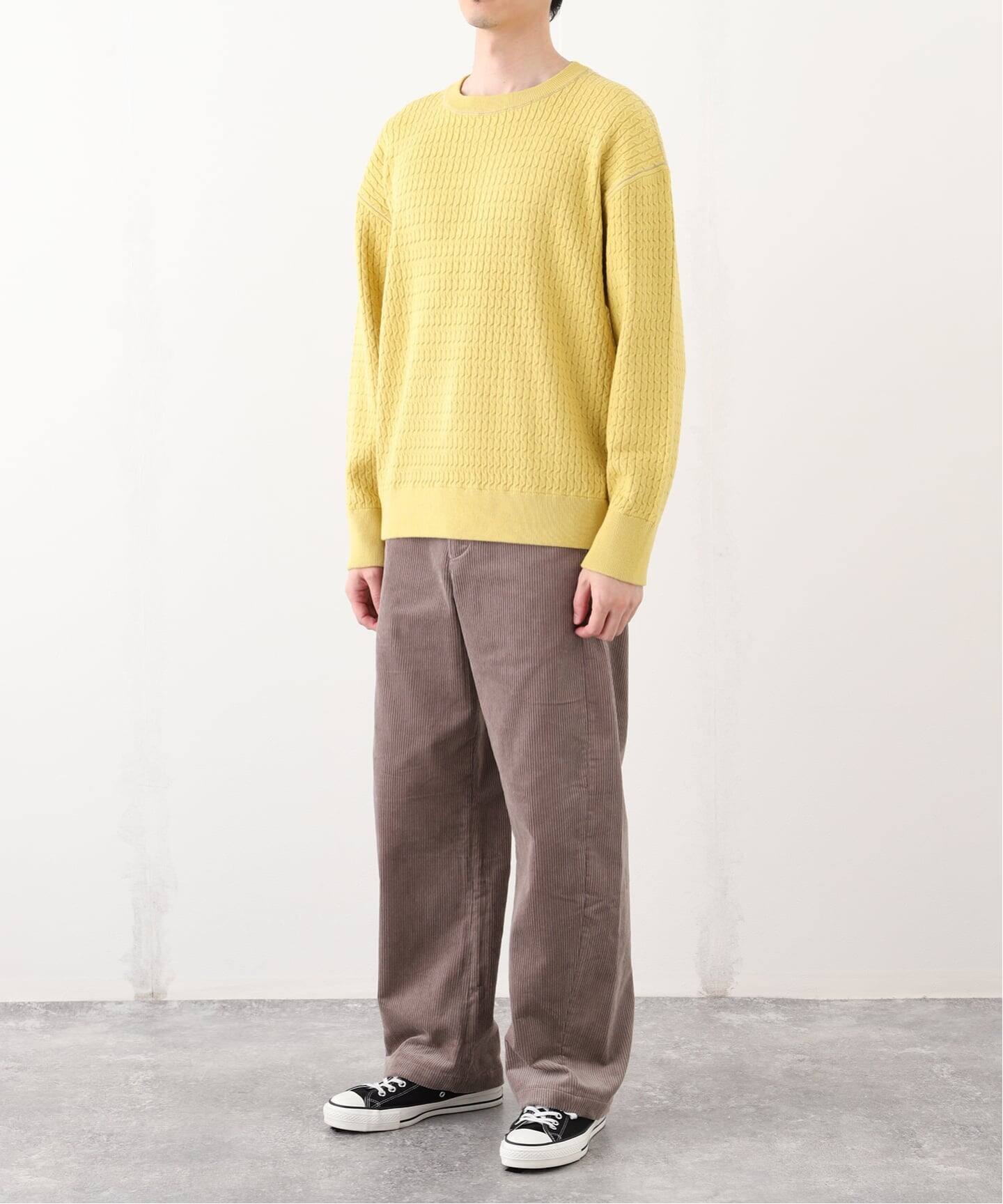 スウェット ライク スモール ケーブル ニット（ニット／セーター