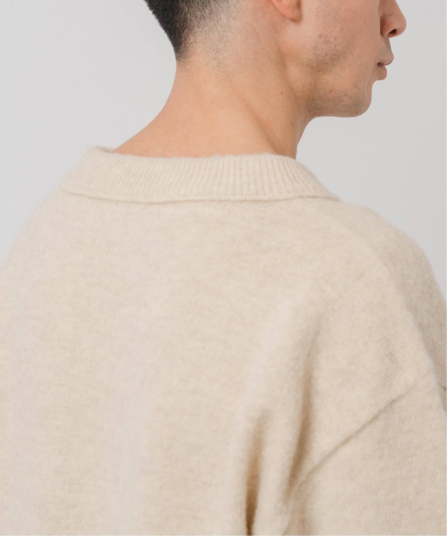 ETS.MATERIAUX(マテリオ) シャギー Vネック ニット（ニット／セーター