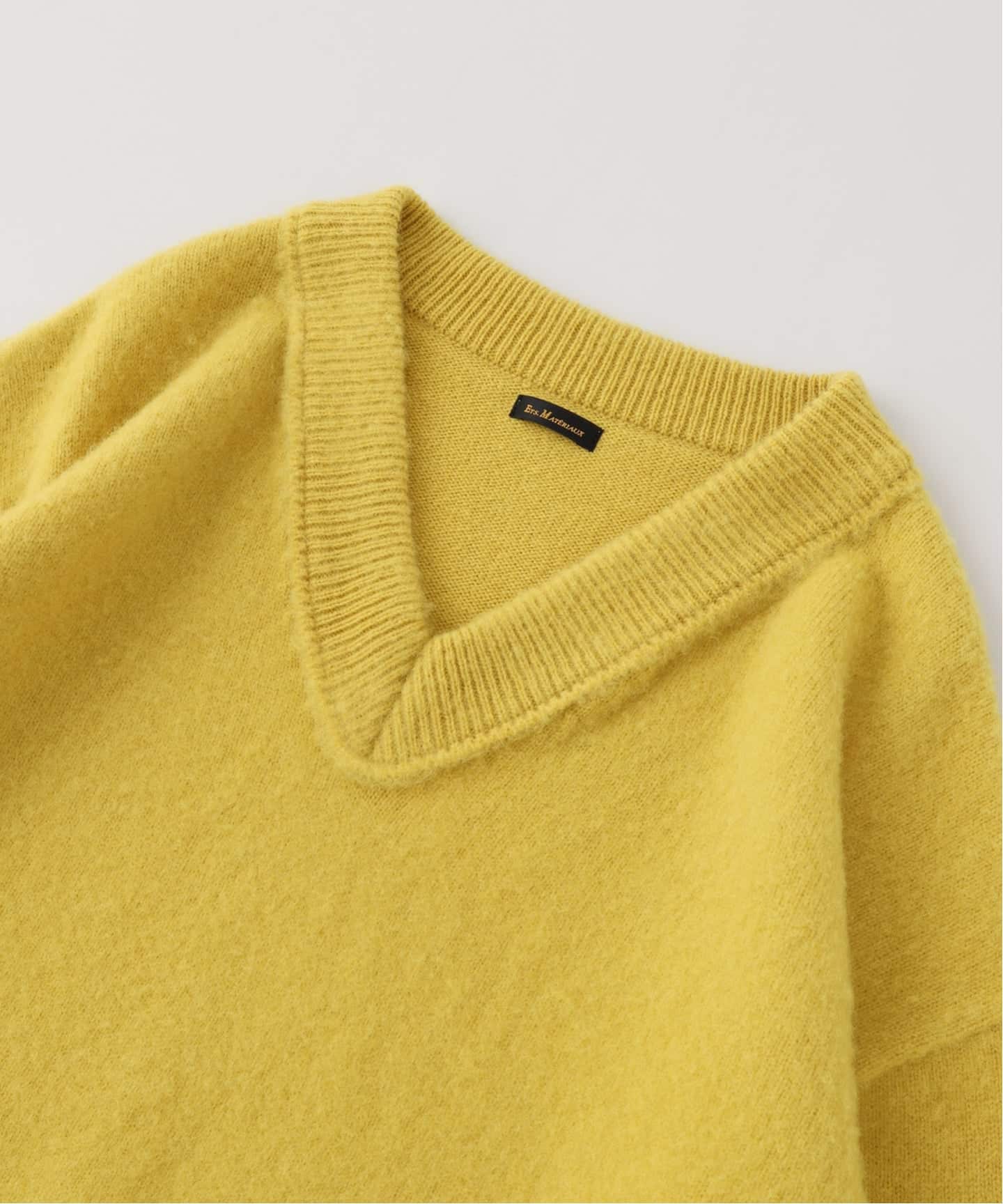 ETS.MATERIAUX(マテリオ) シャギー Vネック ニット（ニット／セーター