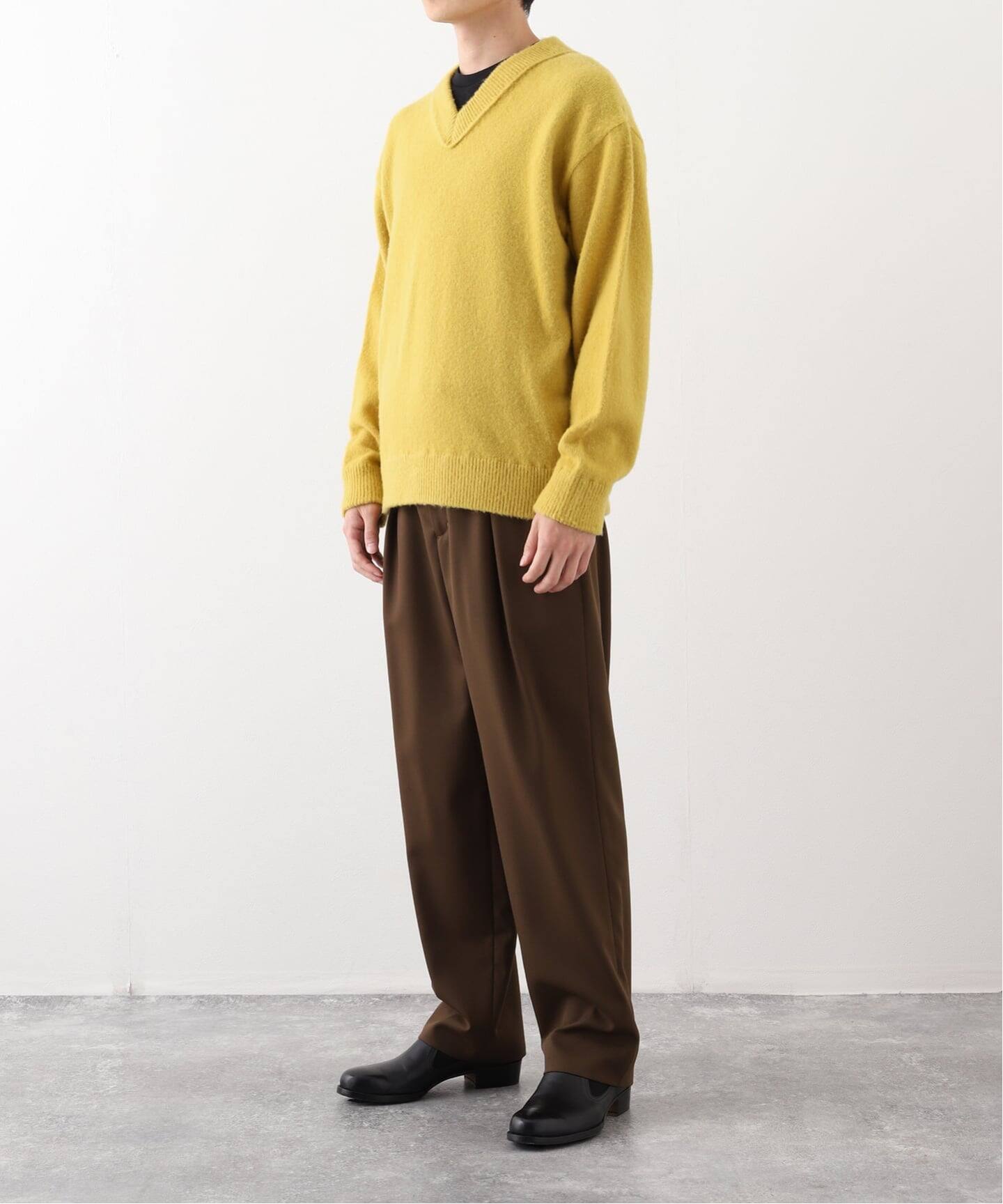 ETS.MATERIAUX(マテリオ) シャギー Vネック ニット（ニット／セーター