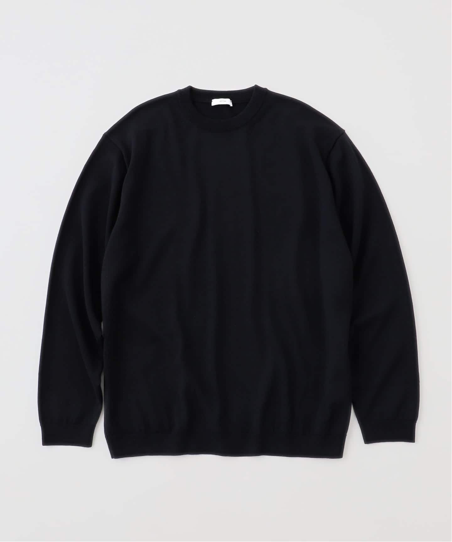 ATON (エイトン) WOOSTED WOOL CREWNECK SWEATER（ニット／セーター