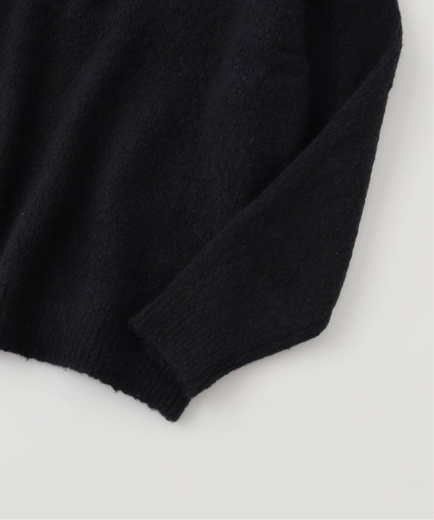 ATON (エイトン) WOOL CASHMERE BOUCLE HALF ZIP スウェット（ニット
