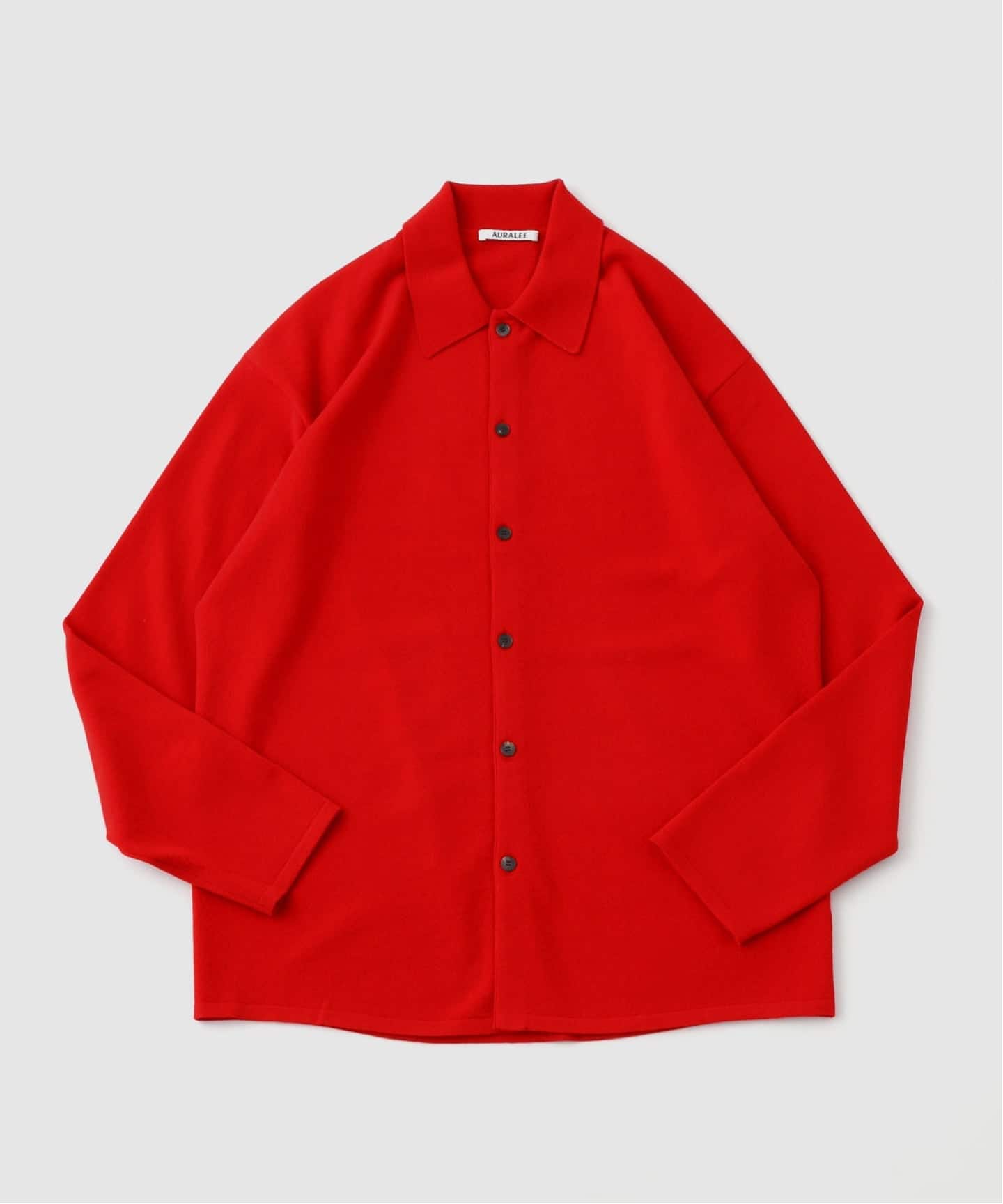auralee コットンカーディガン AURALEE (オーラリー) HIGH TWIST WOOL KNIT SHIRT カーディガン
