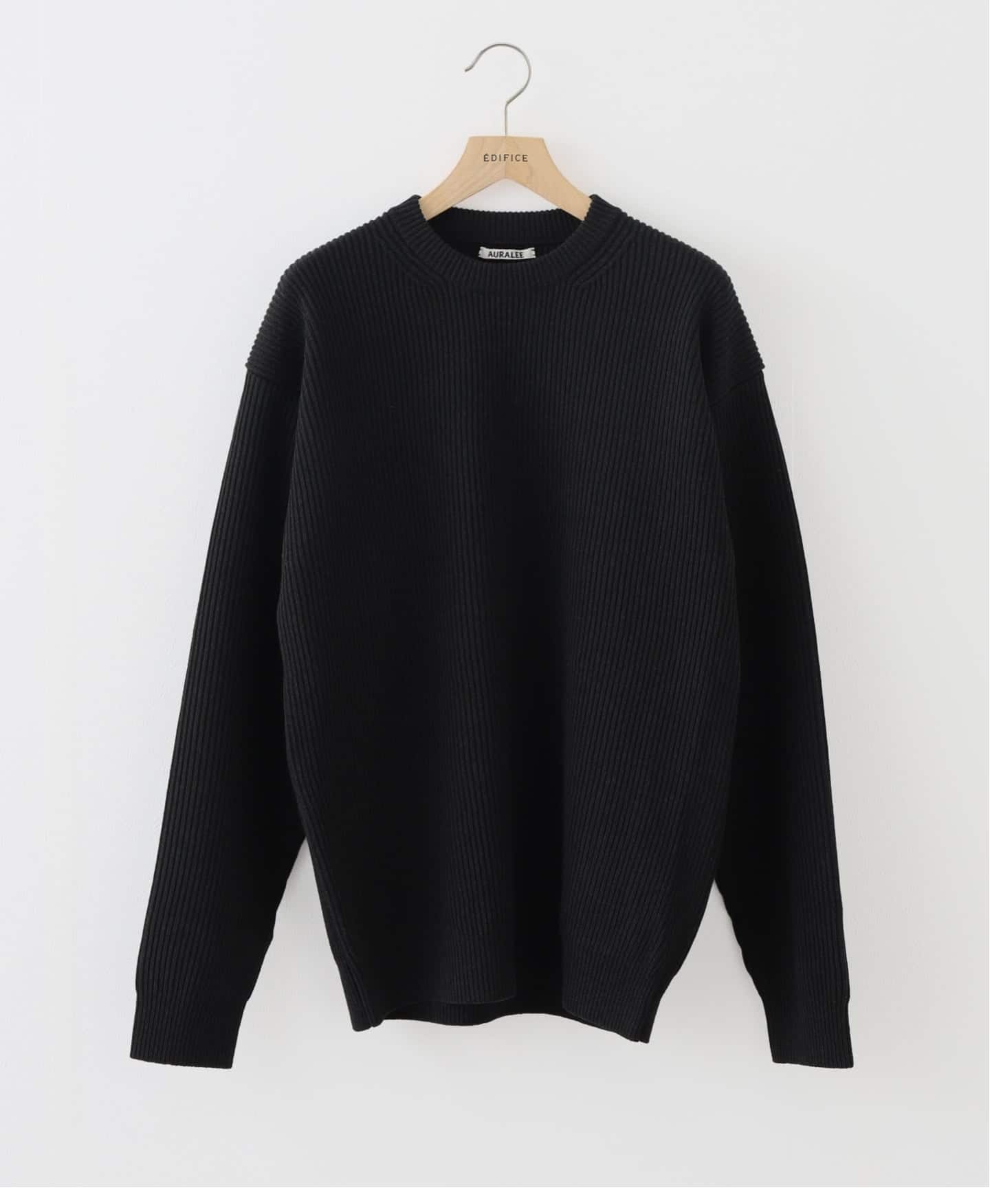 AURALEE (オーラリー) SUPER FINE WOOL RIB KNIT P/O A25AP02 RK