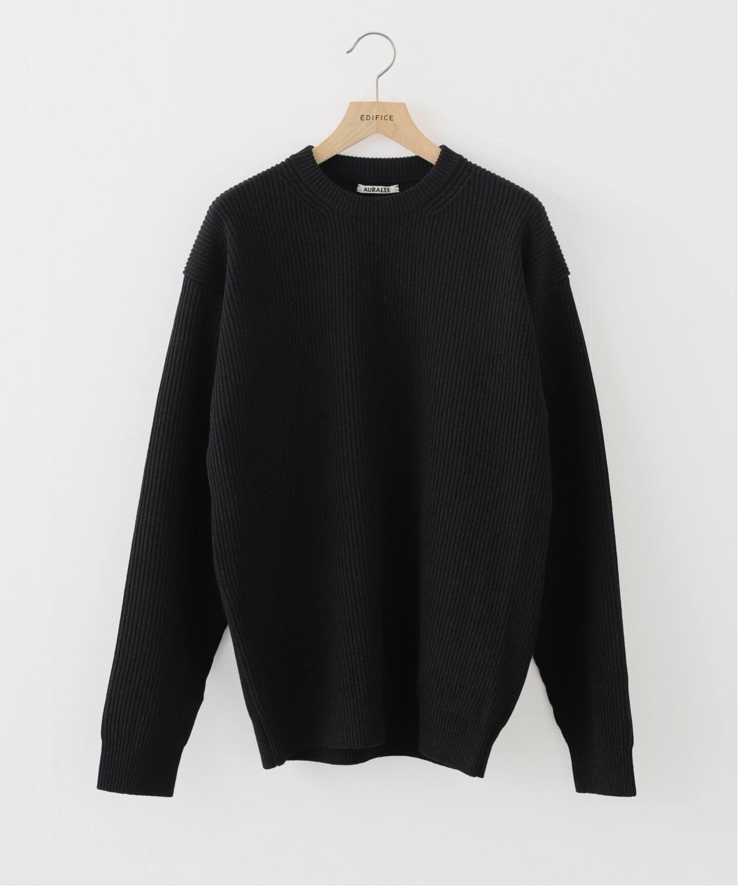 AURALEE (オーラリー) SUPER FINE WOOL RIB KNIT P/O A25AP02 RK 