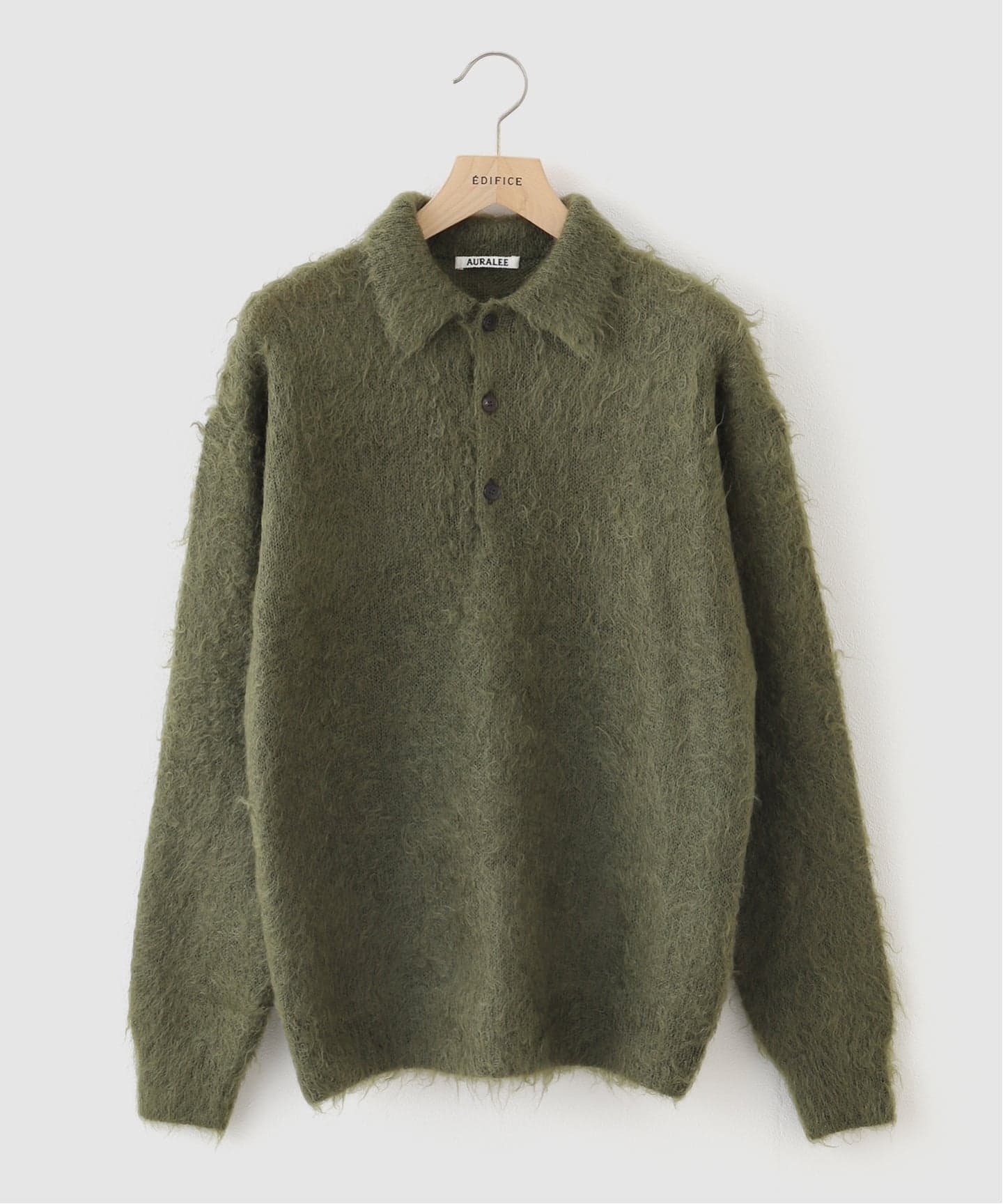 auralee ポロニット AURALEE - AURALE MOHAIR KNIT POLO モヘア ポロニットの通販 by