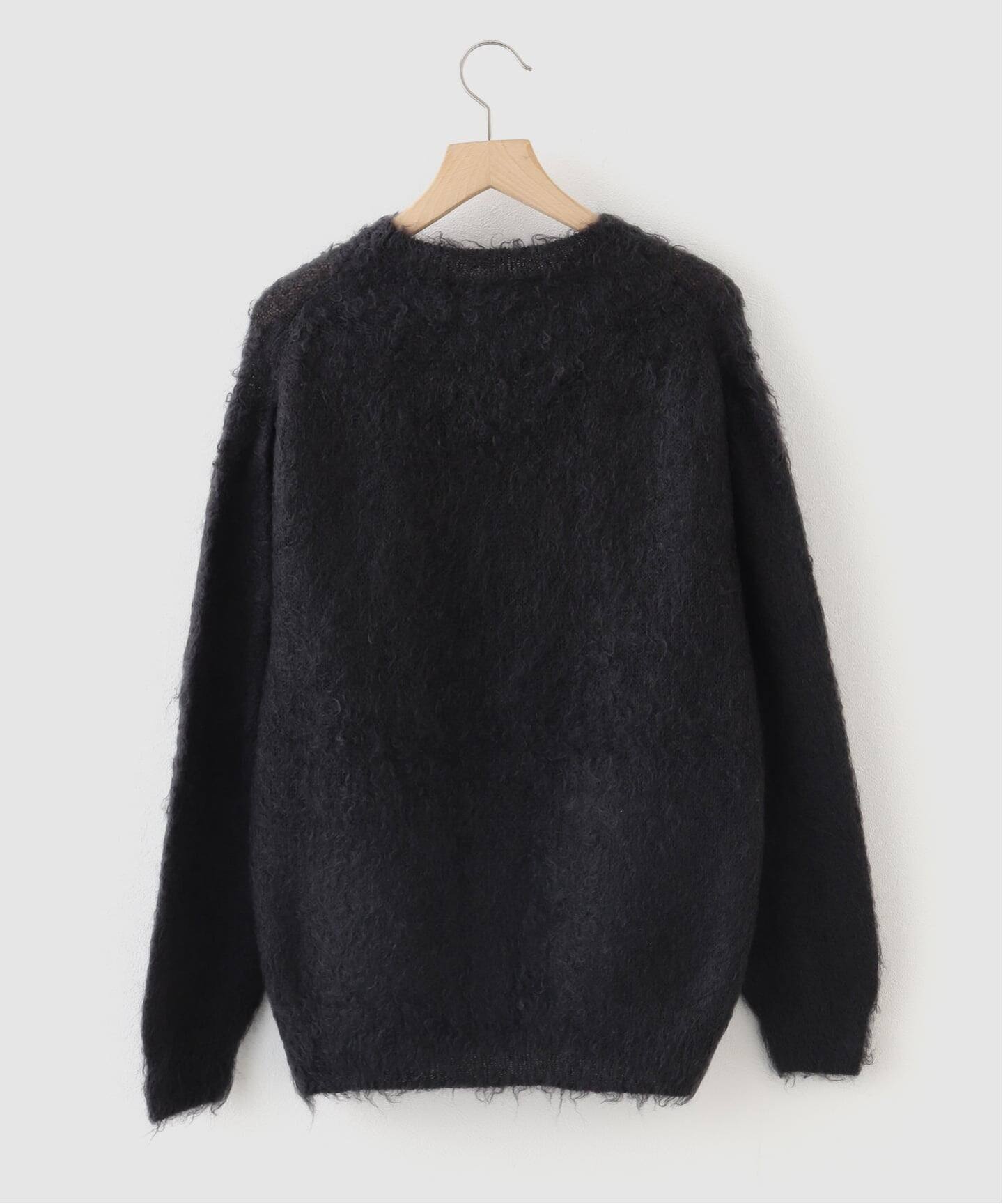 AURALEE BRUSHED SUPER KID MOHAIR KNIT 3黒AURALEE / オーラリー
