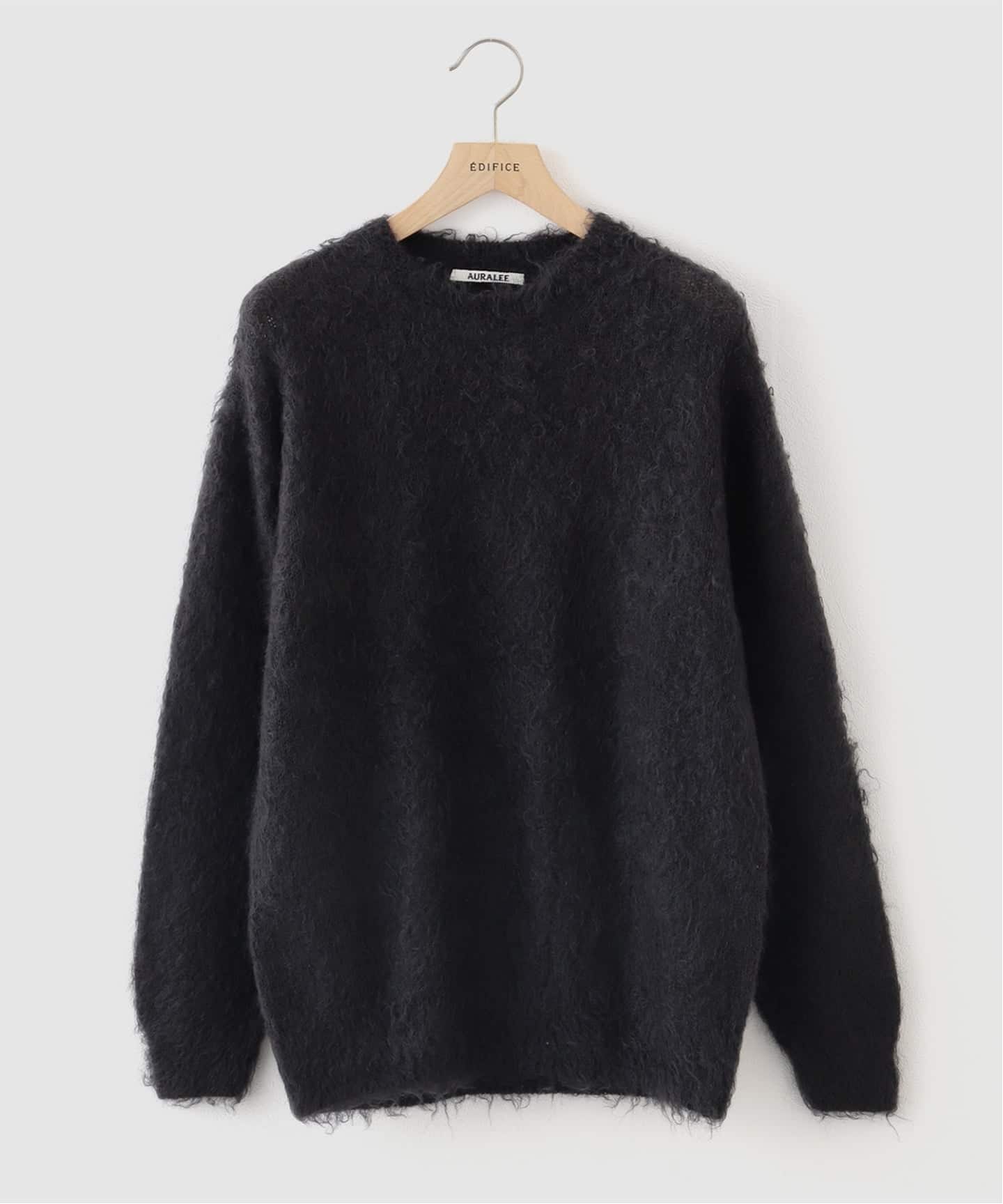 オーラリー AURALEE モヘヤ ニット 黒 ブラック 3 S AURALEE (オーラリー) BRUSHED SUPER KID MOHAIR ニット（ニット