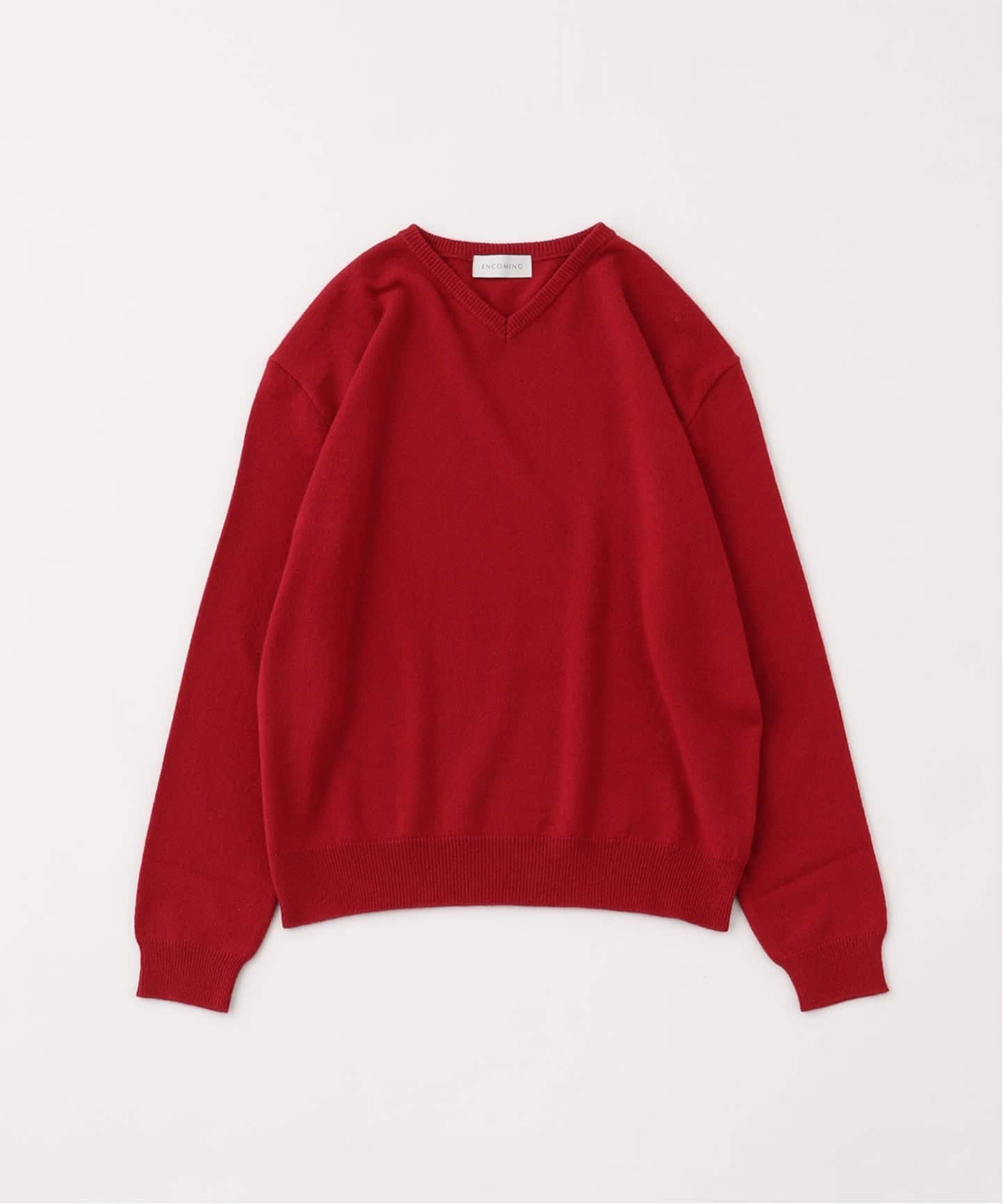 ENCOMING(インカミング) KNITTED V NECK JUMPER（ニット