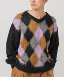 DELSOL(デルソル) 別注 アーガイル ニット