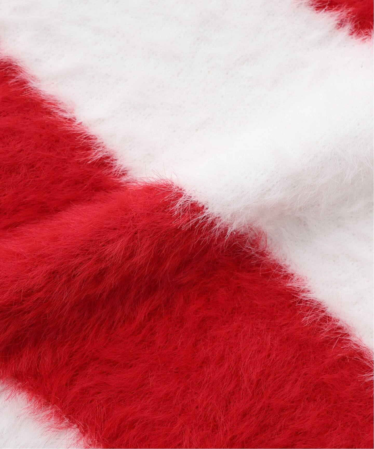 エディフィス（EDIFICE）/3．PARADIS(スリーパラディ) FLUFFY KNIT LS ポロ 3.PARADIS(スリーパラディ) FLUFFY KNIT LS ポロ（ニット／セーター