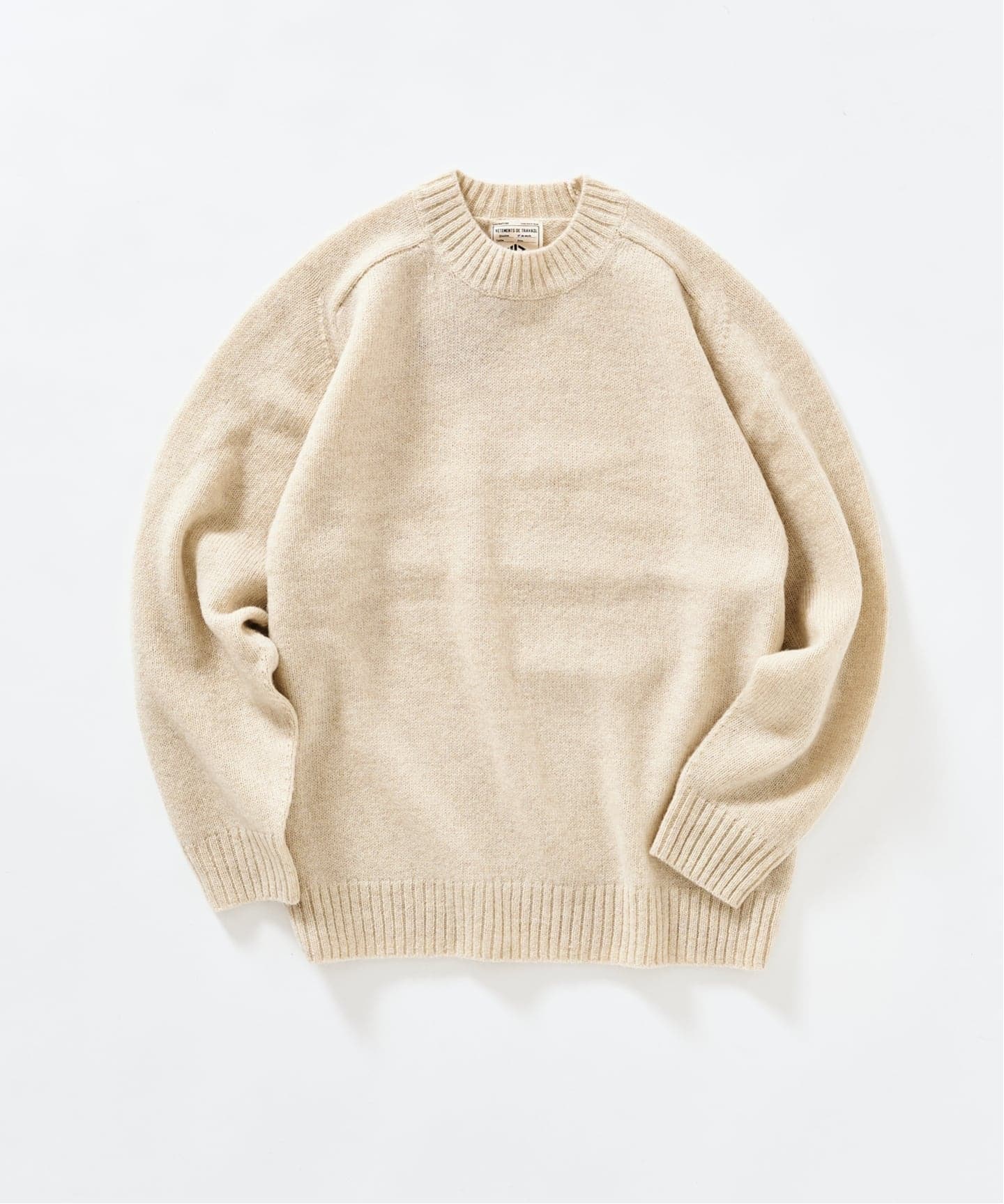 【美品】ドルモア　Drumohr　シャギードッグ　クルーネックニット　黄色　46 美品】ドルモア Drumohr シャギードッグ クルーネックニット