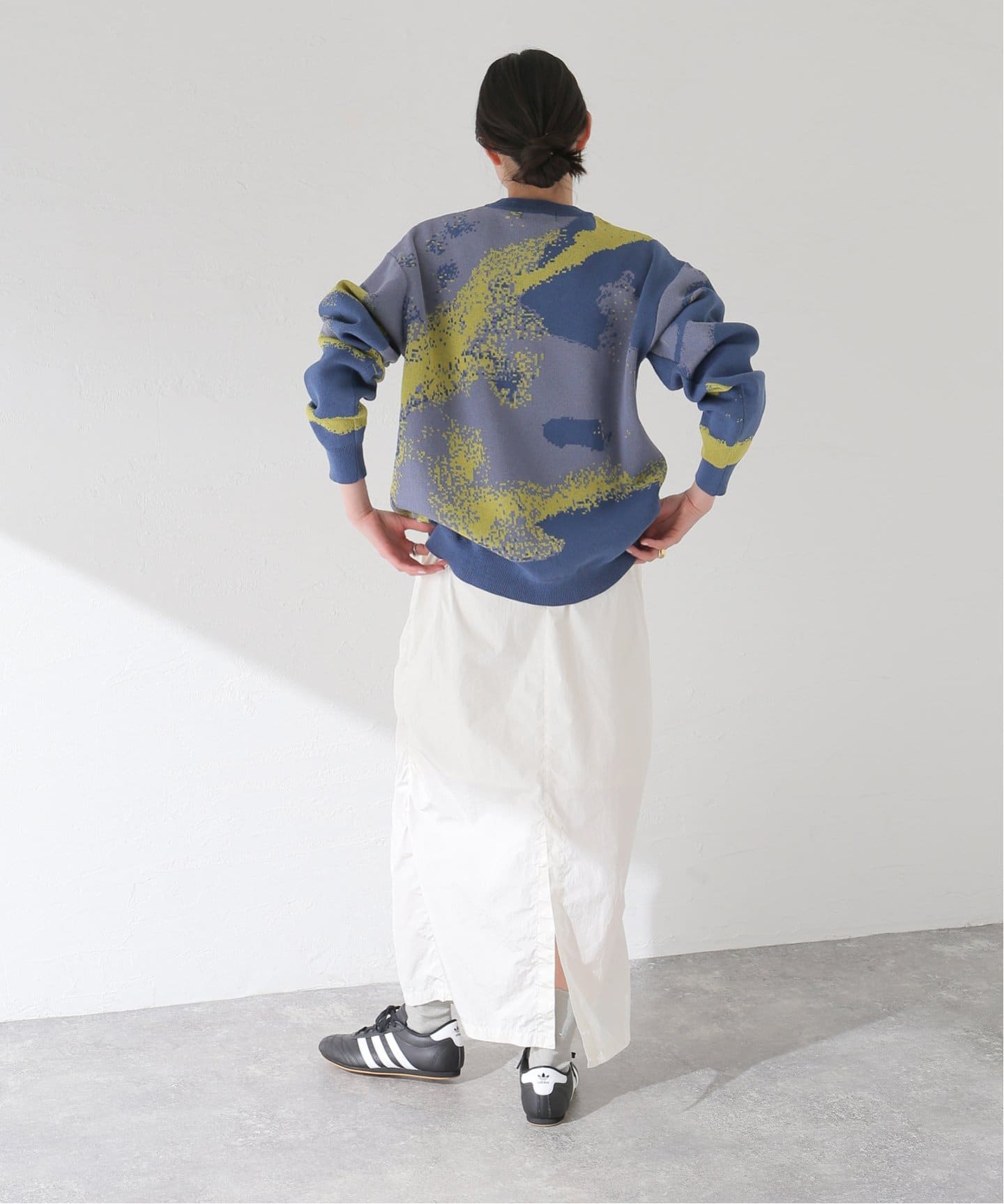 ÉDIFICE リラックス ジャガード ボーダーニット F ÉDIFICE リラックス ジャガード ボーダーニット F - メルカリ