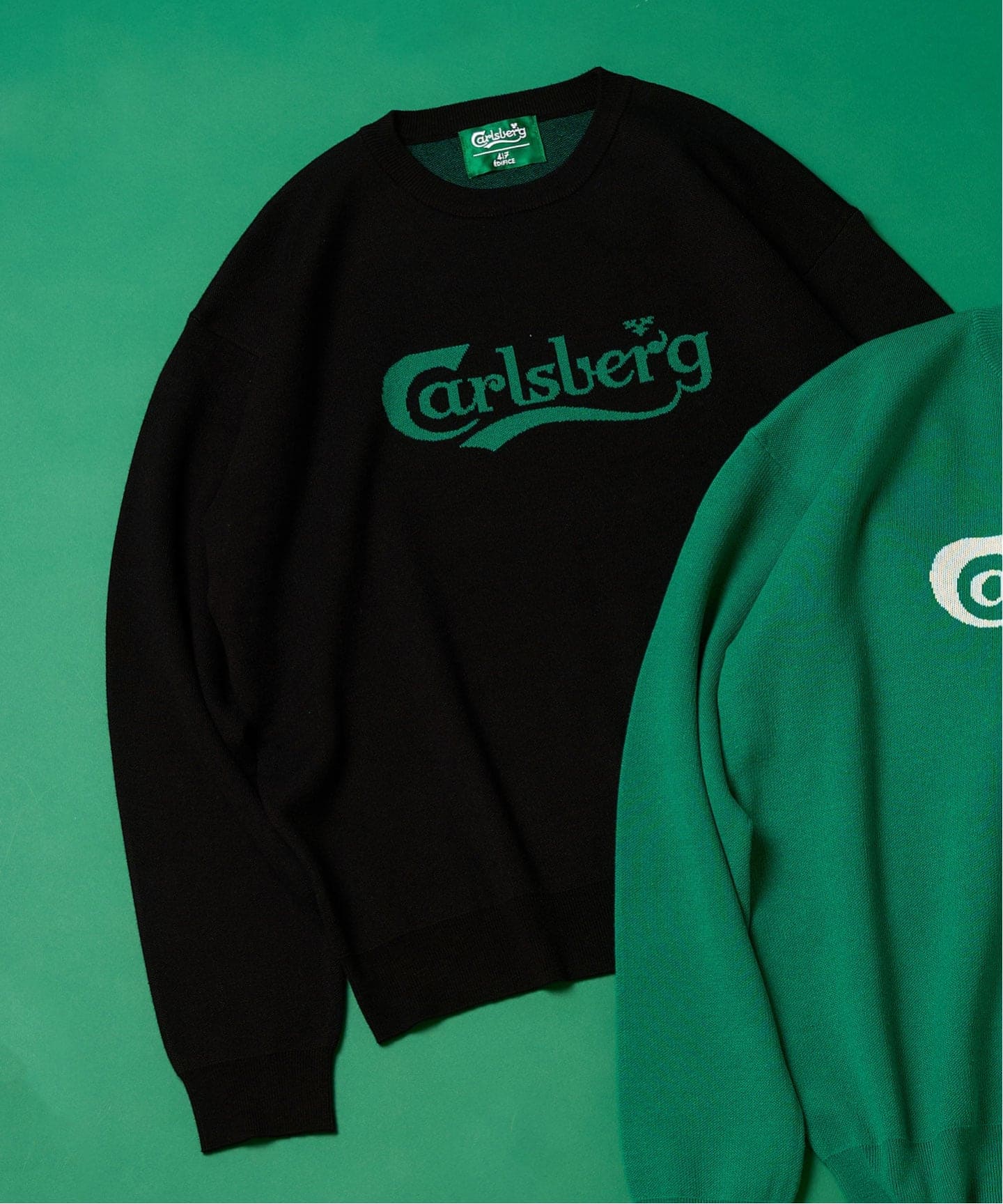 CARLSBERG × 417 jacquard LOGOKNIT（ニット／セーター）｜417