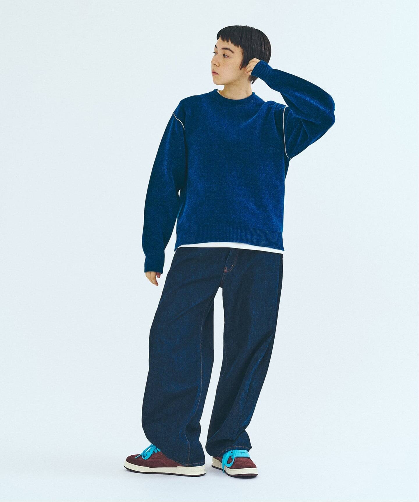 【e/rm】モールニットプルオーバー e/rm（イーアールエム）の「【e/rm】モールニットプルオーバー