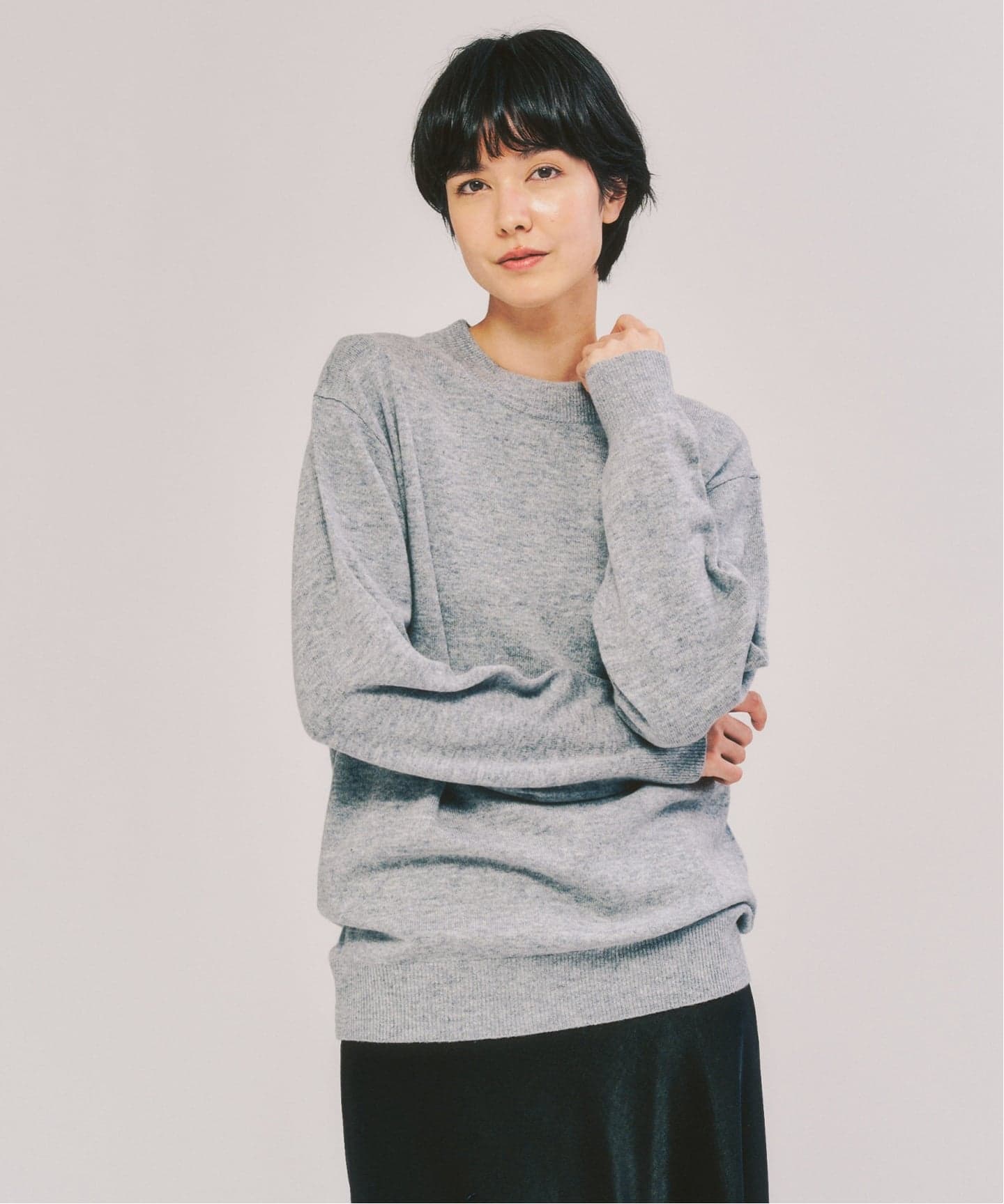 カシミヤブレンド モックネックニット（ニット／セーター）｜417