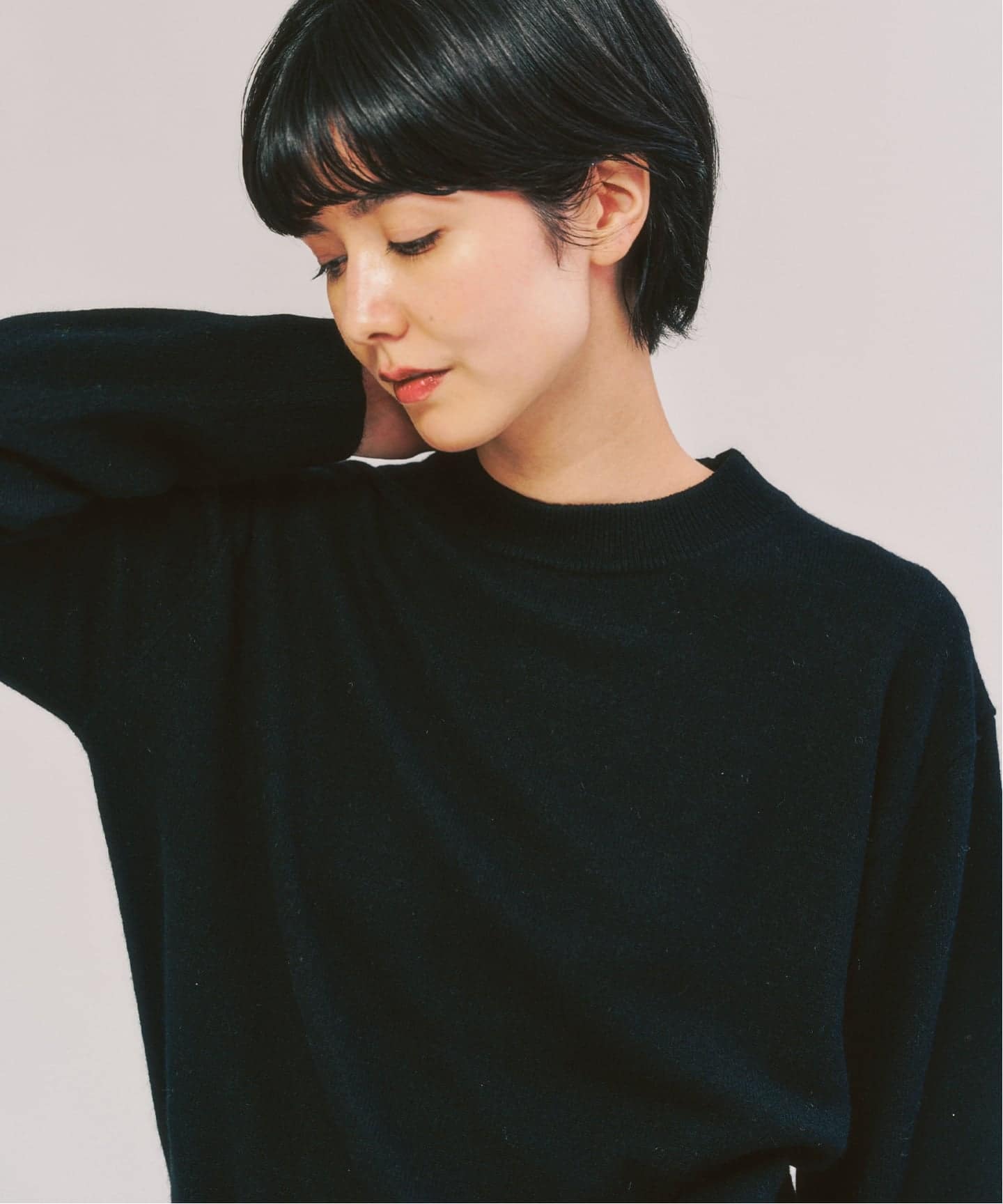 カシミヤブレンド モックネックニット（ニット／セーター）｜417