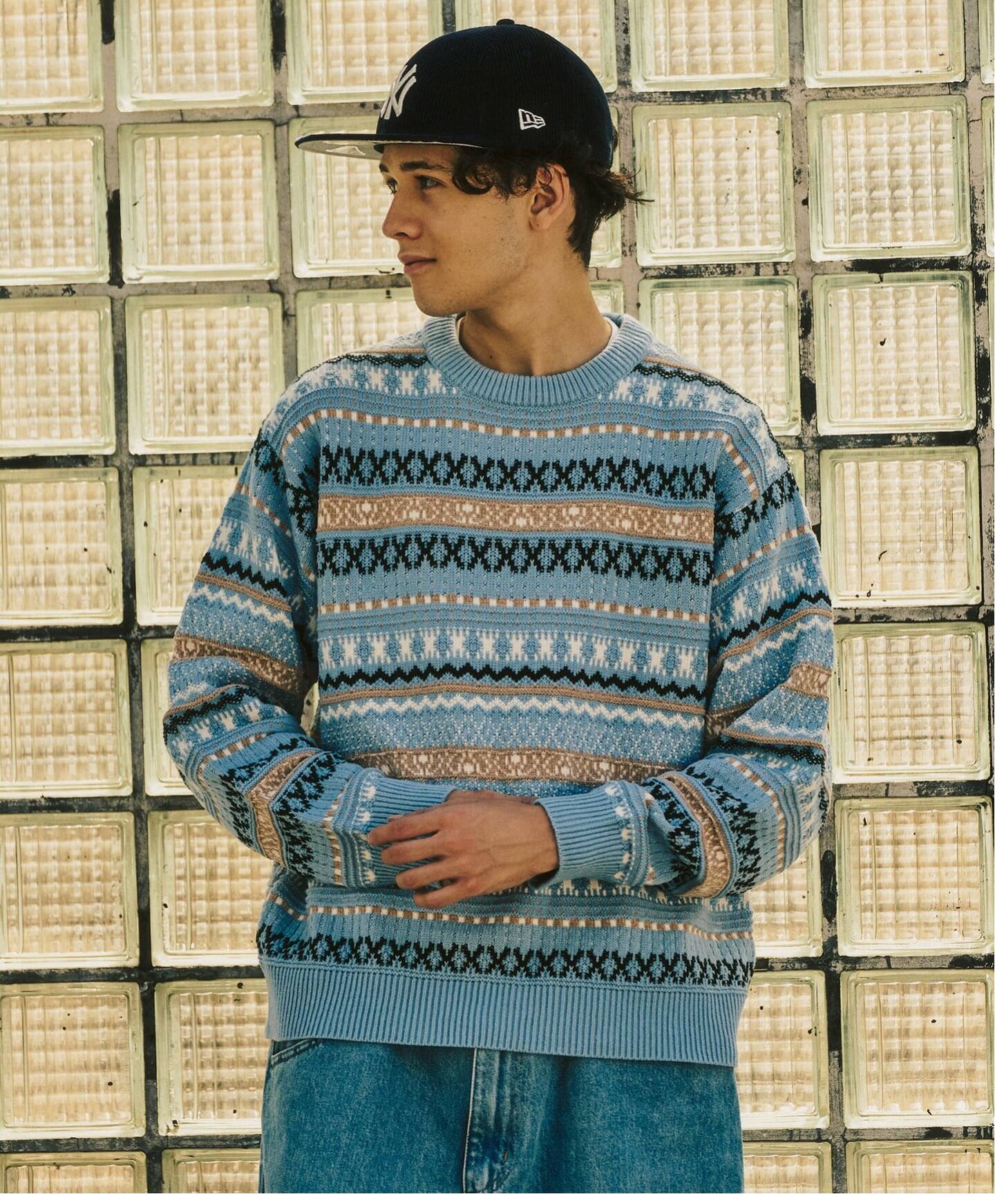 FR2GOLF ニットセーター フェアアイルクルーニット（ニット／セーター）｜417 EDIFICE（フォー