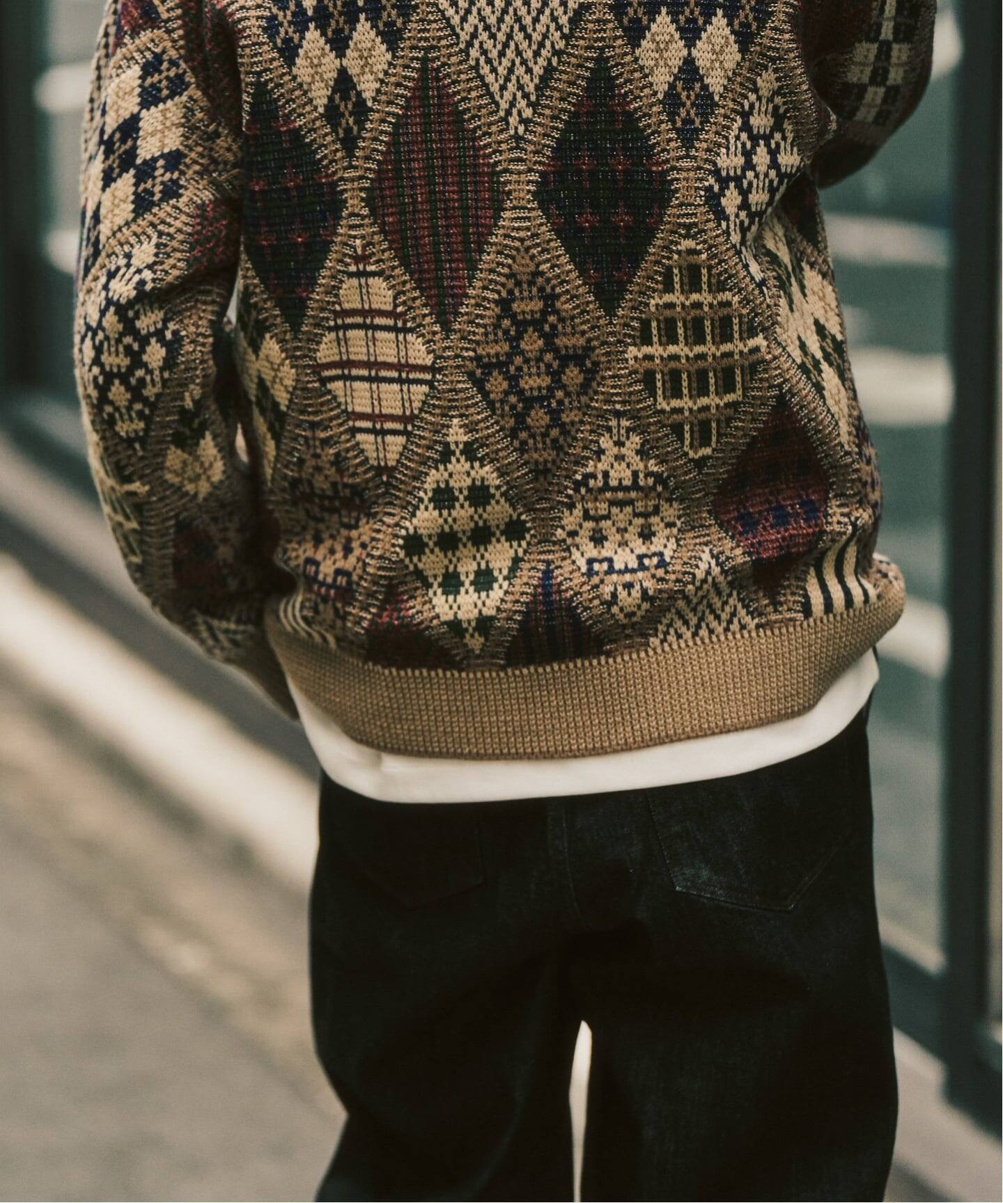 アーガイルニットクルー（ニット／セーター）｜417 EDIFICE（フォー