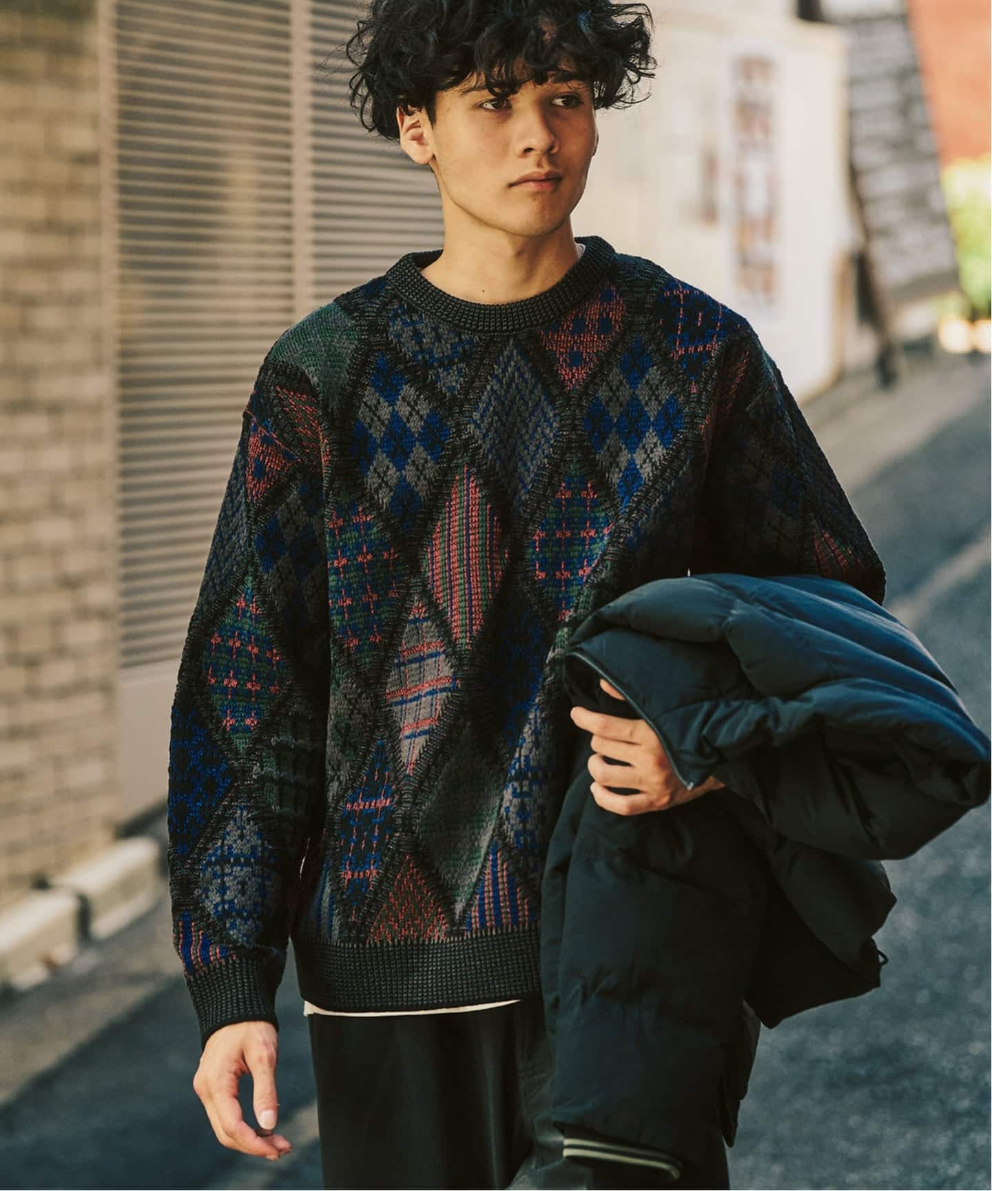 アーガイルニットクルー（ニット／セーター）｜417 EDIFICE（フォー