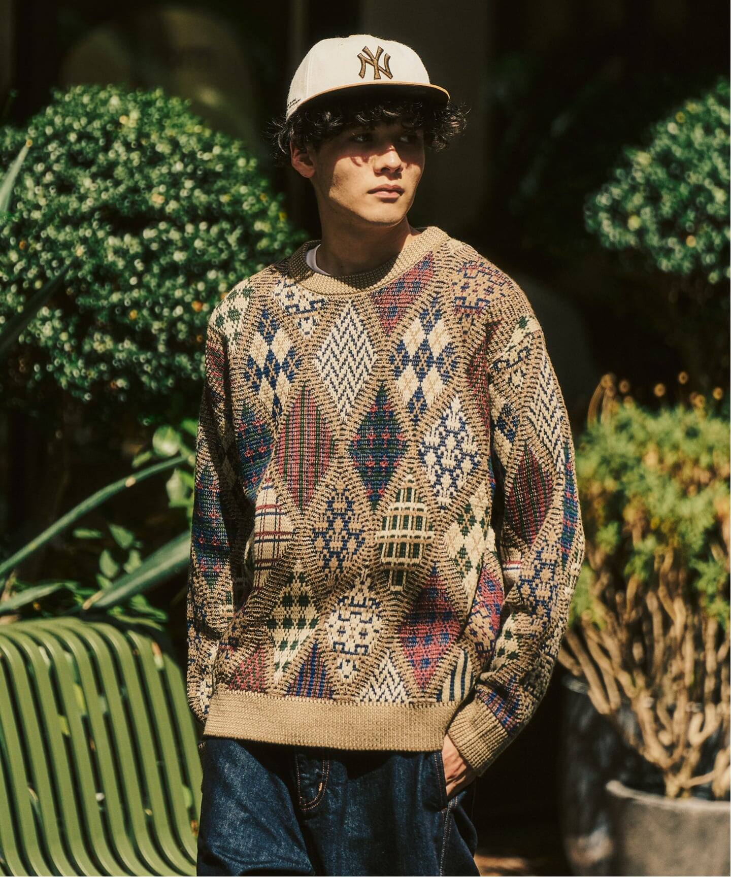 アーガイルニットクルー（ニット／セーター）｜417 EDIFICE（フォー