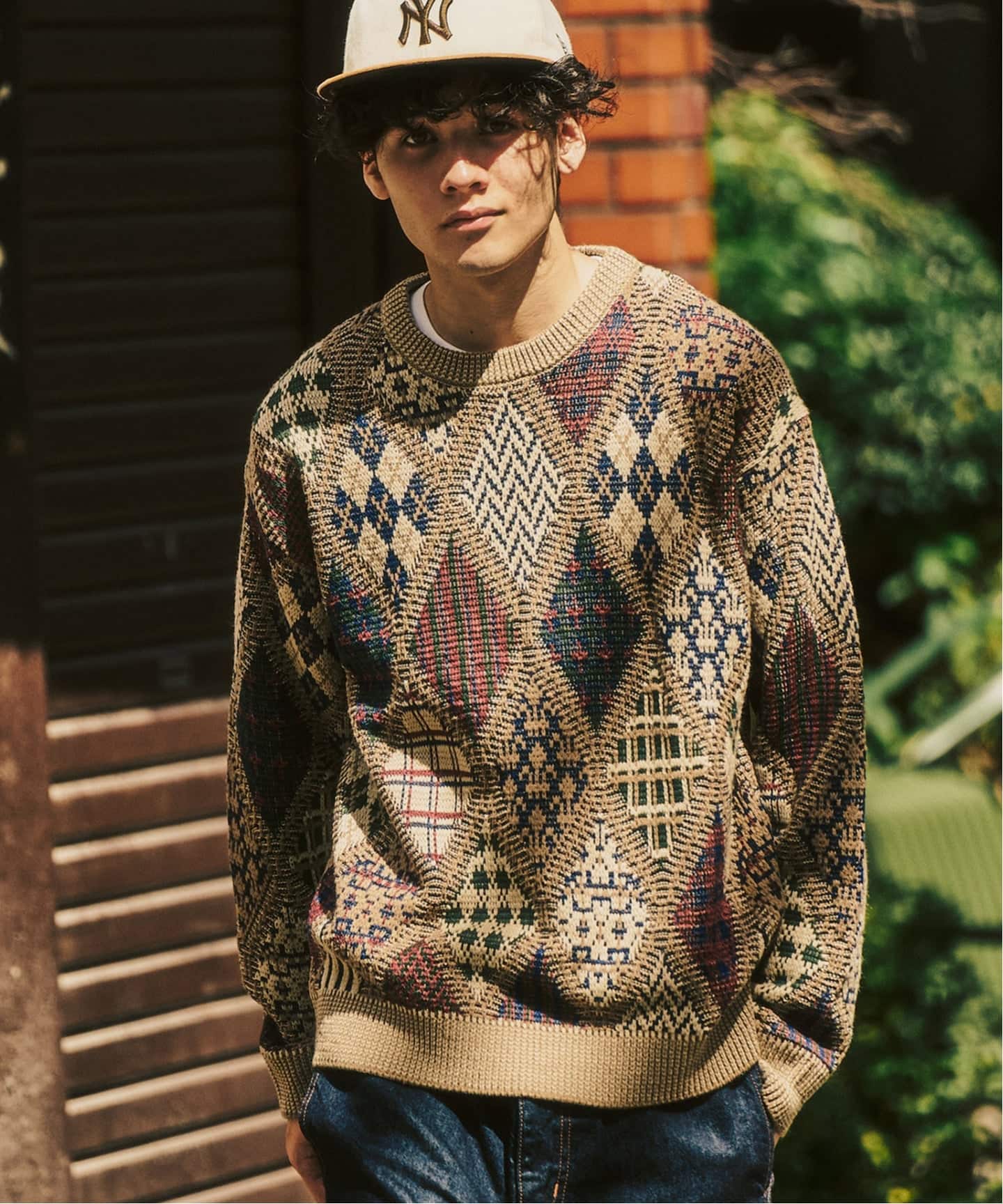 アーガイルニットクルー（ニット／セーター）｜417 EDIFICE（フォー