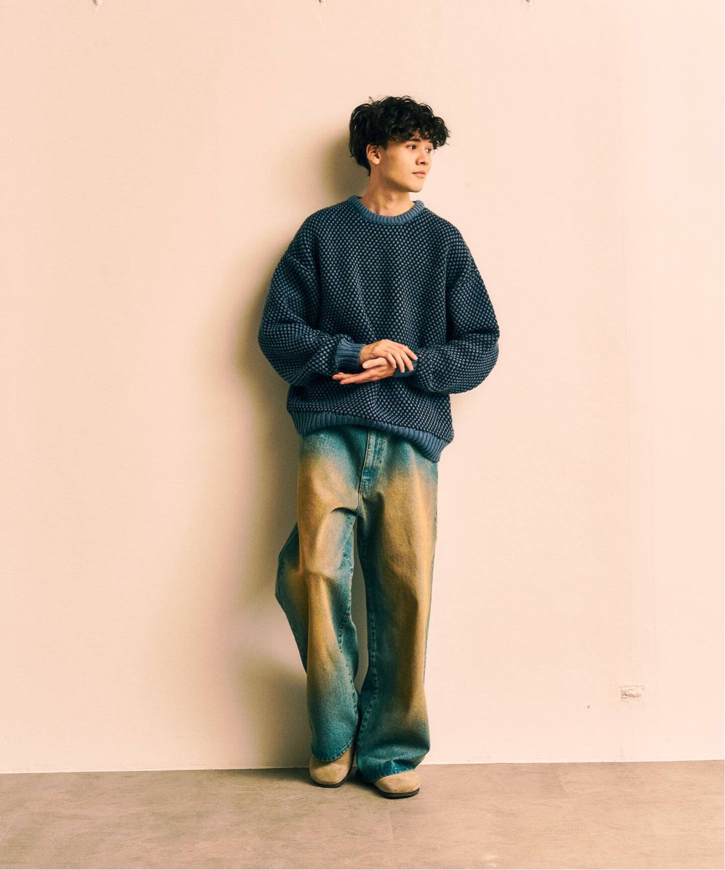 ポップコーンクルーニット（ニット／セーター）｜417 EDIFICE（フォー