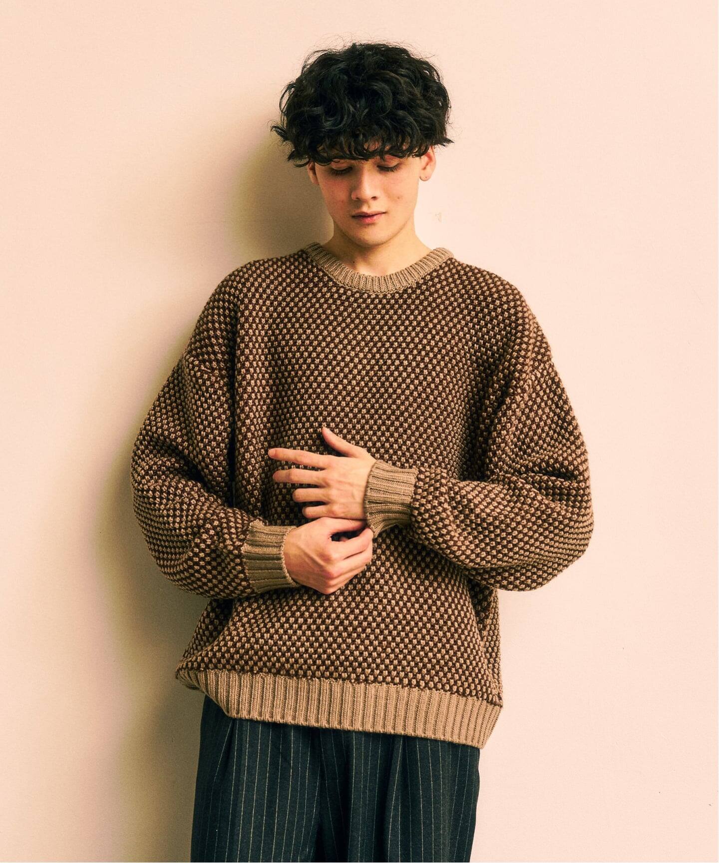 ポップコーンクルーニット（ニット／セーター）｜417 EDIFICE（フォー