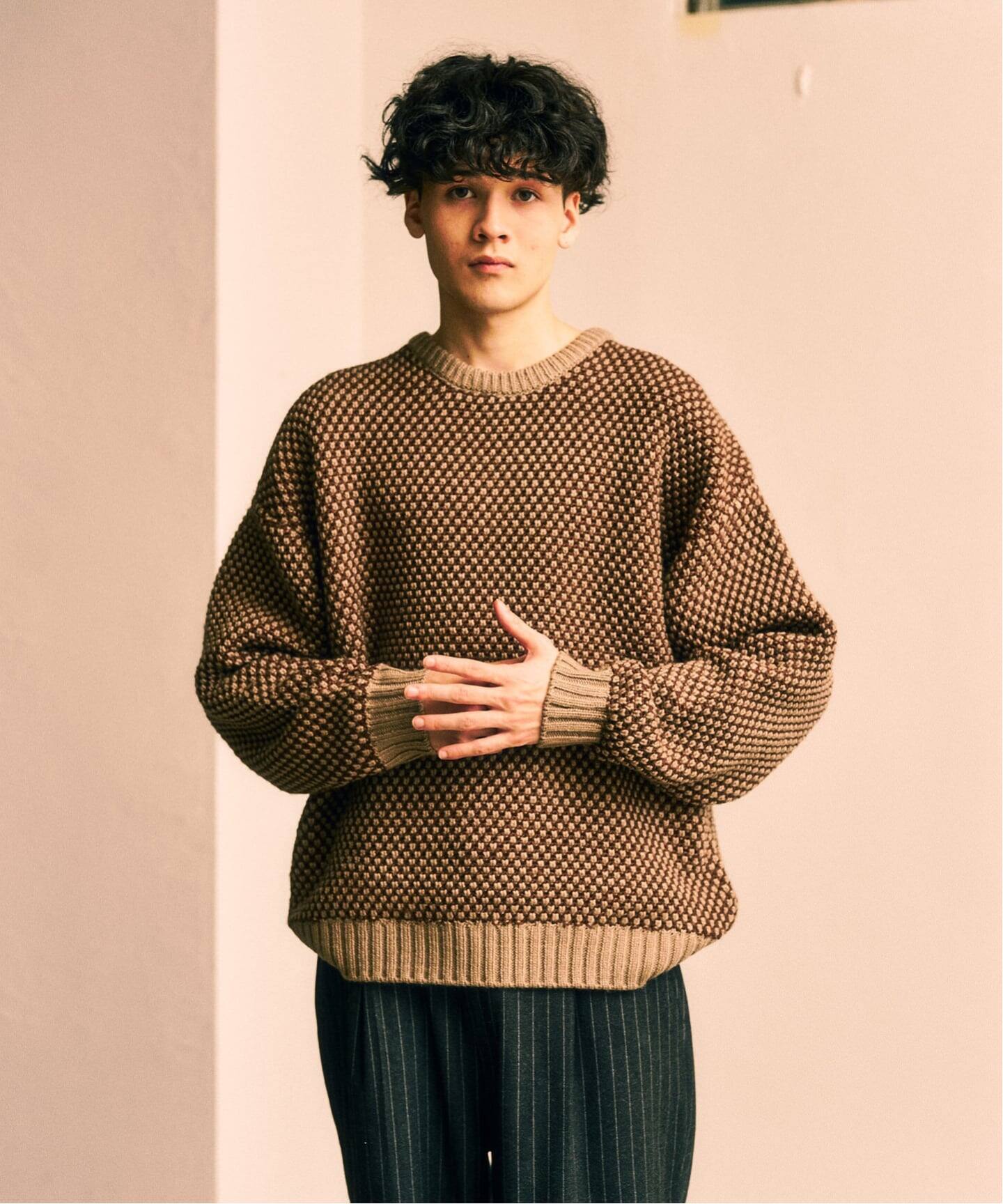 417 エディフィス（417 EDIFICE）/ポップコーンクルーニット ポップコーンクルーニット（ニット／セーター）｜417 EDIFICE（フォー