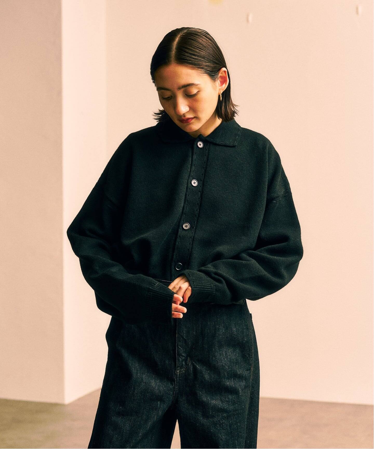 ステッチ ニットカーディガン（カーディガン）｜417 EDIFICE（フォー