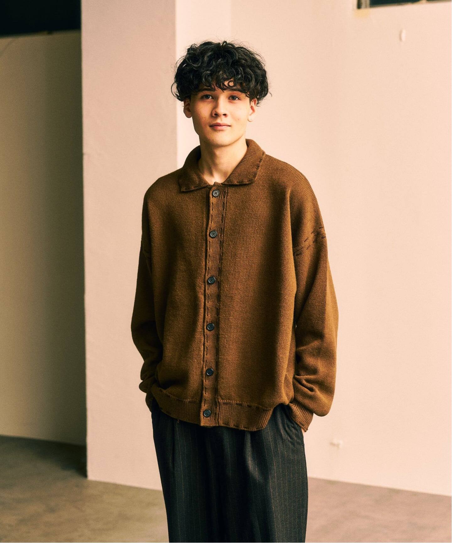 417 エディフィス（417 EDIFICE）/ステッチ ニットカーディガン ステッチ ニットカーディガン（カーディガン）｜417 EDIFICE（フォー