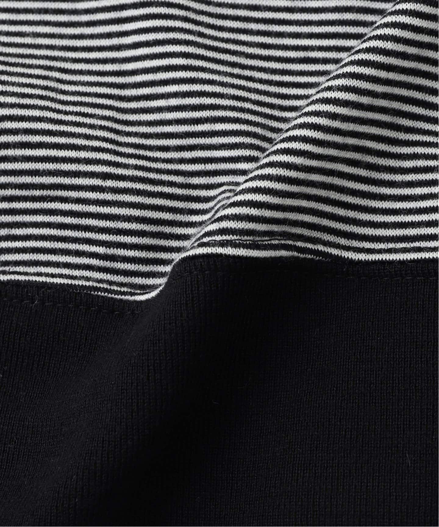 トップス Cabaret Poval Ski knit CABARET POVAL - Fabien Half Sleeve Top Black – STUDY