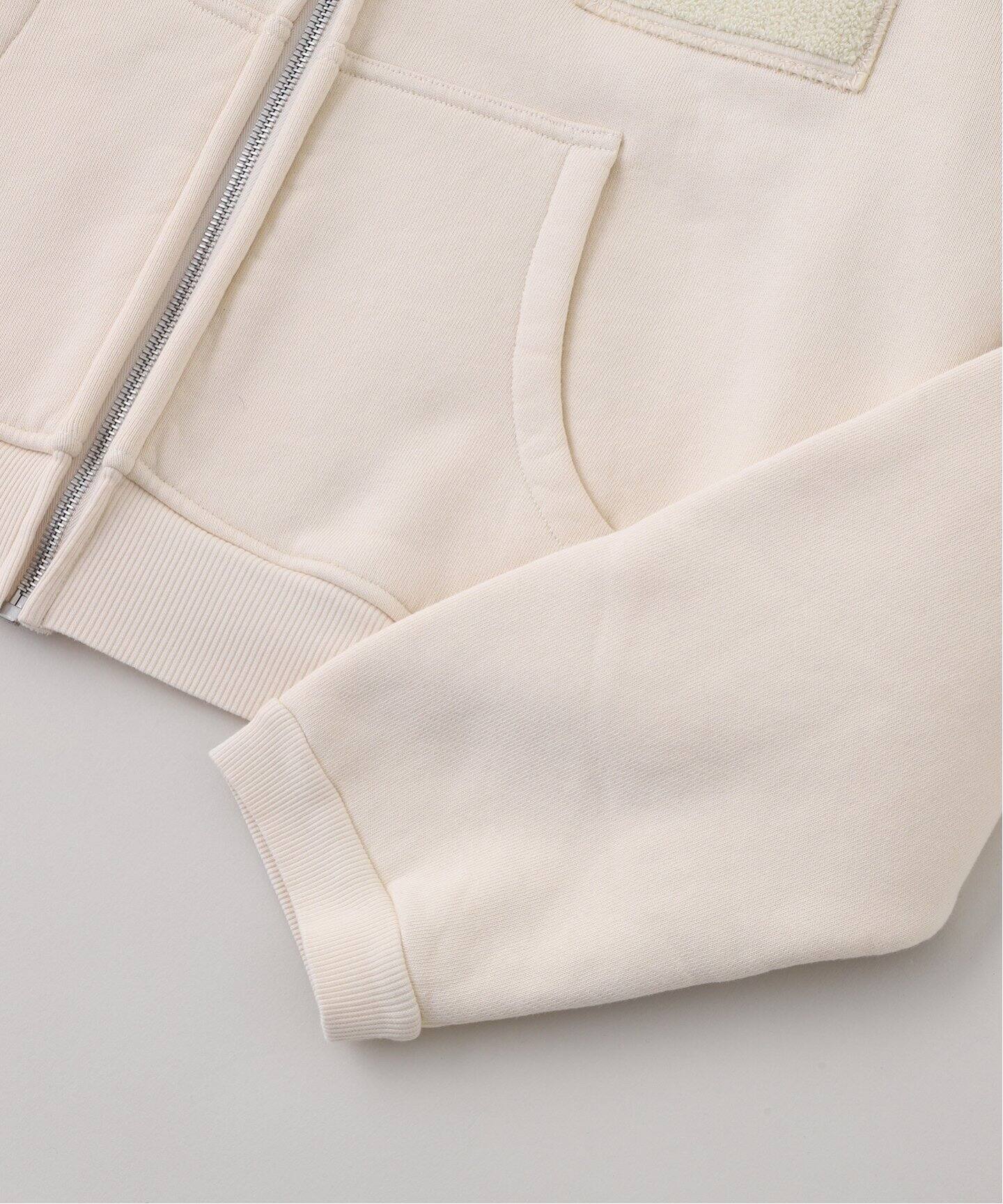 erl パーカー ERL / イーアールエル UNISEX VARSITY ZIP-UP HOODIE KNIT