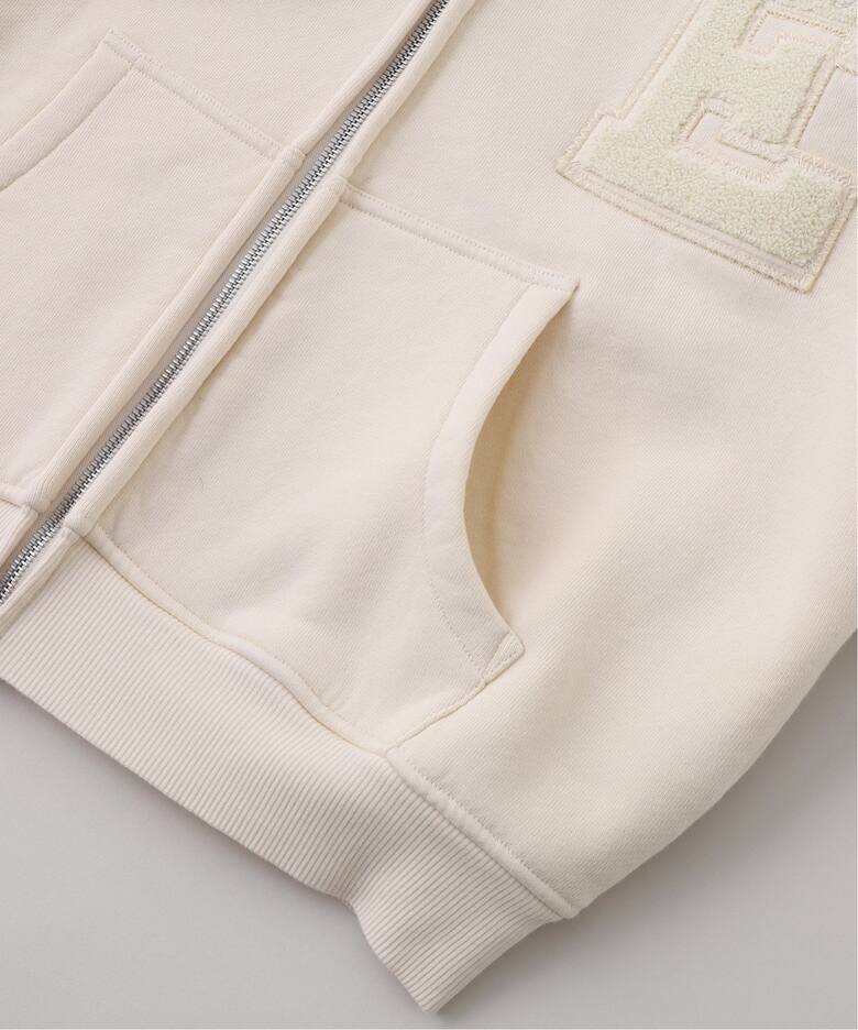 ERL / イーアールエル UNISEX VARSITY ZIP-UP HOODIE KNIT（パーカー