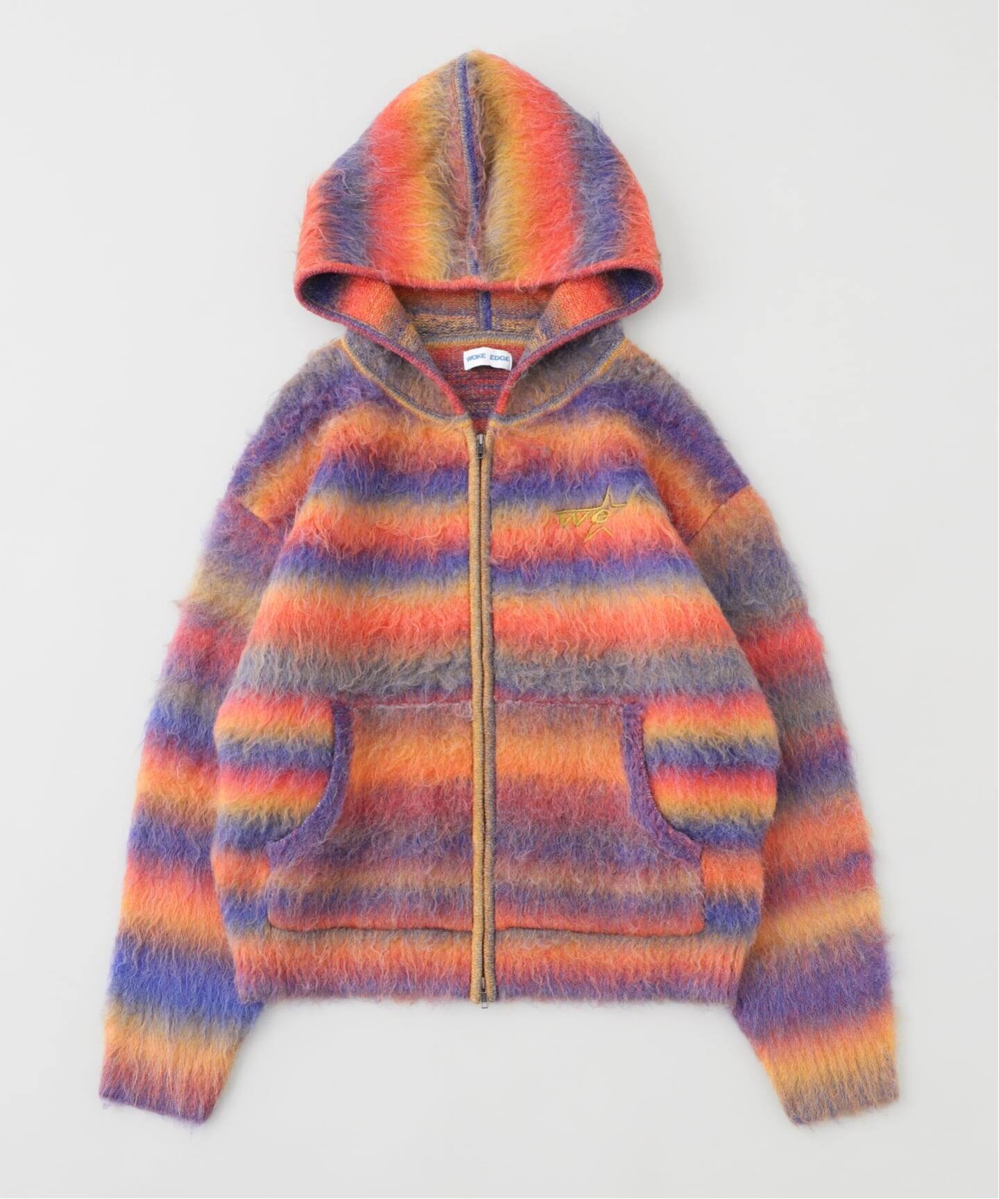 WOKE EDGE / ウォークエッジ GRADATION MOHAIR ZIP KNIT（ニット